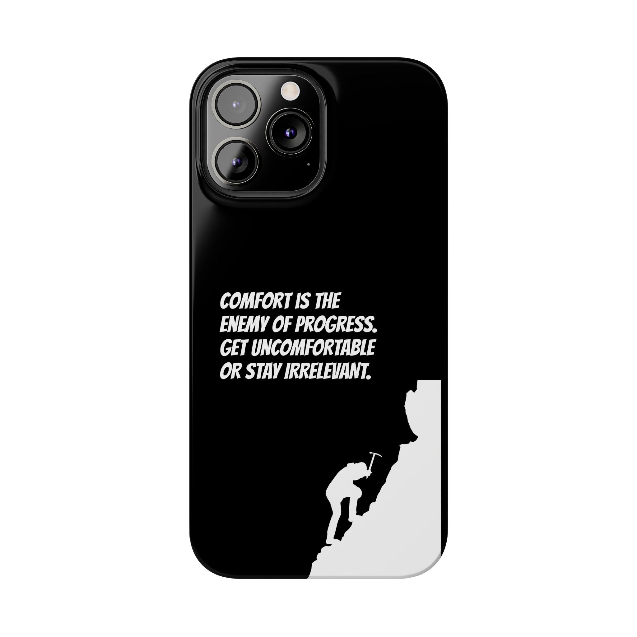 Motivational Slim Phone Case - Dark Quote Design
