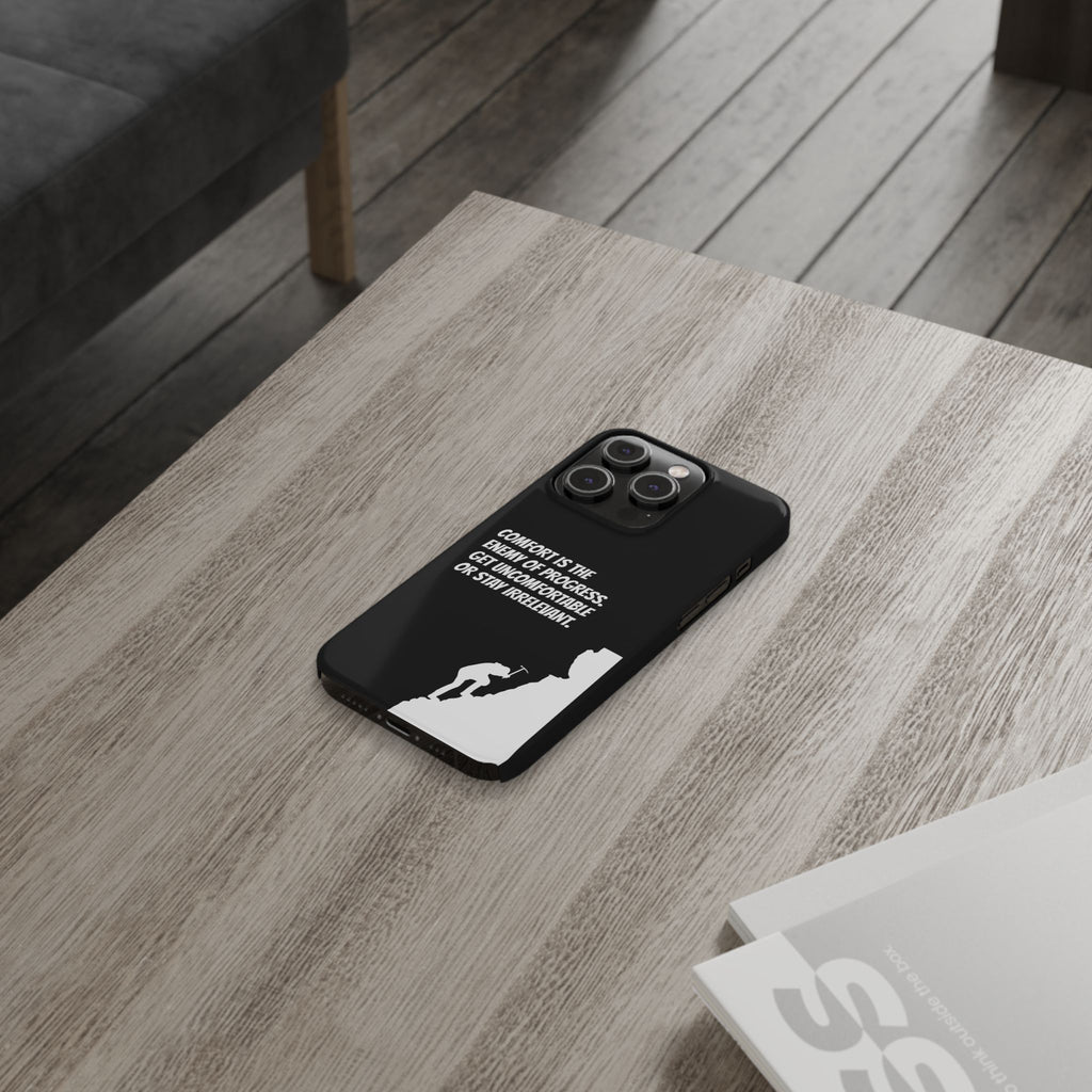 Motivational Slim Phone Case - Dark Quote Design