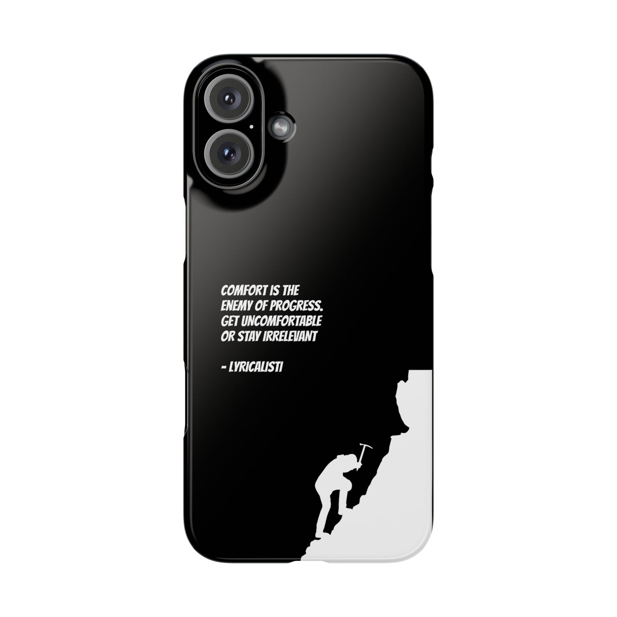 Motivational Slim Phone Case - Dark Quote Design