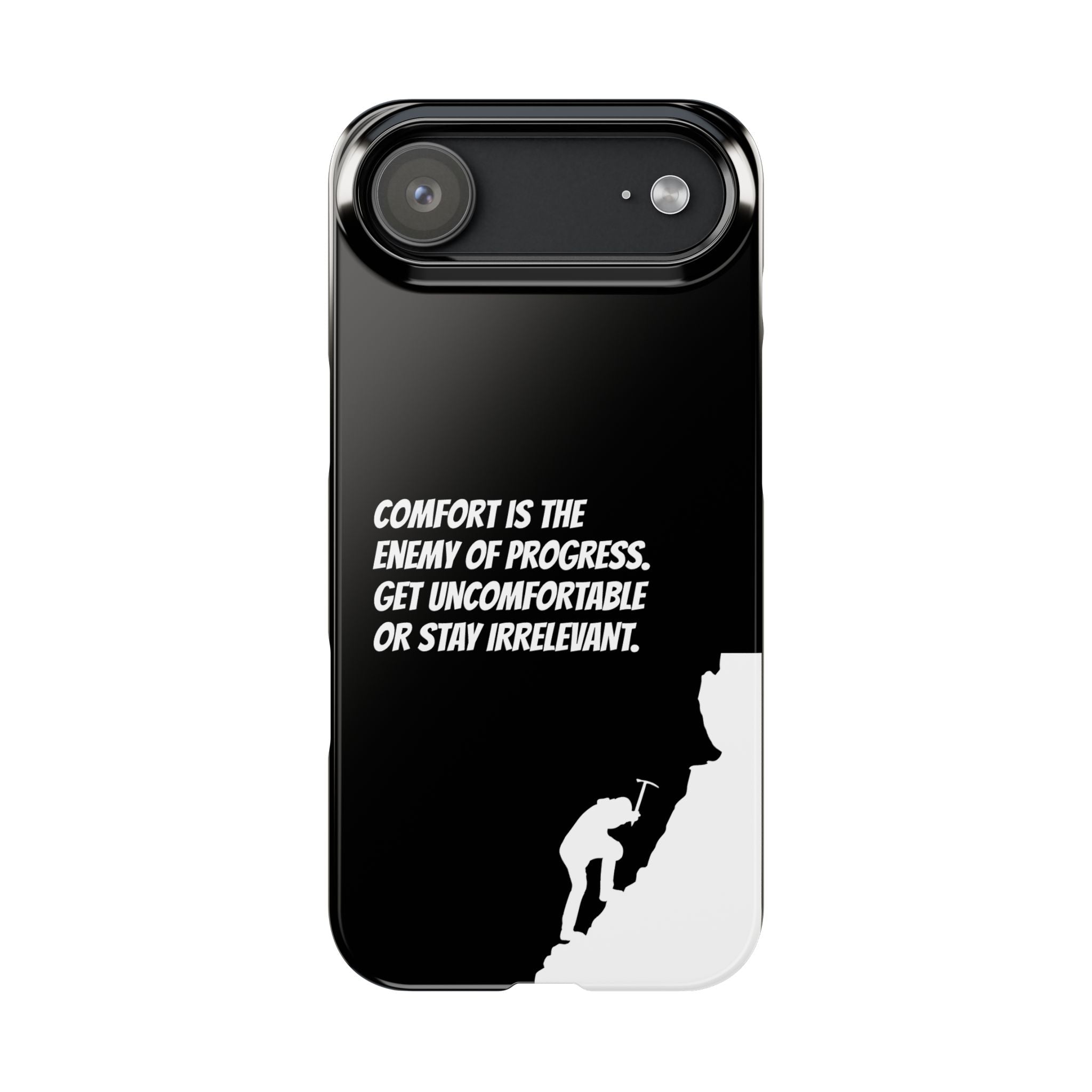 Motivational Slim Phone Case - Dark Quote Design