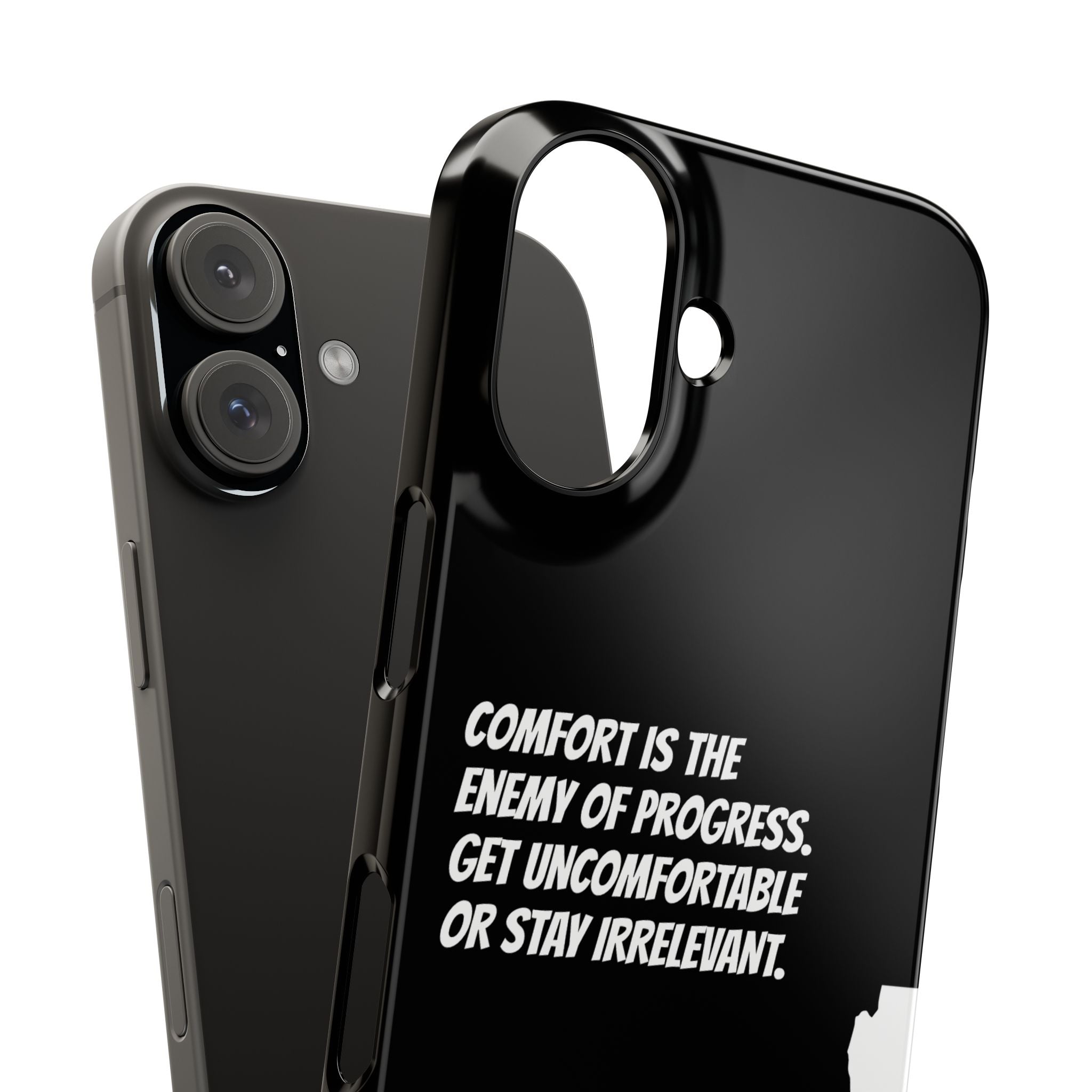 Motivational Slim Phone Case - Dark Quote Design