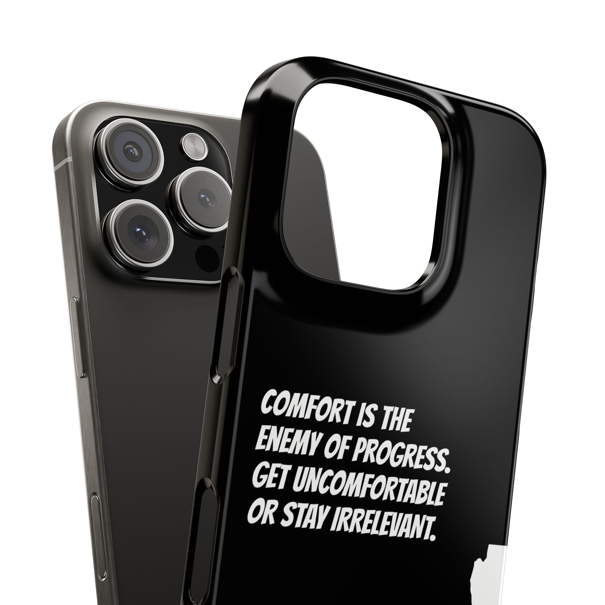 Motivational Slim Phone Case - Dark Quote Design