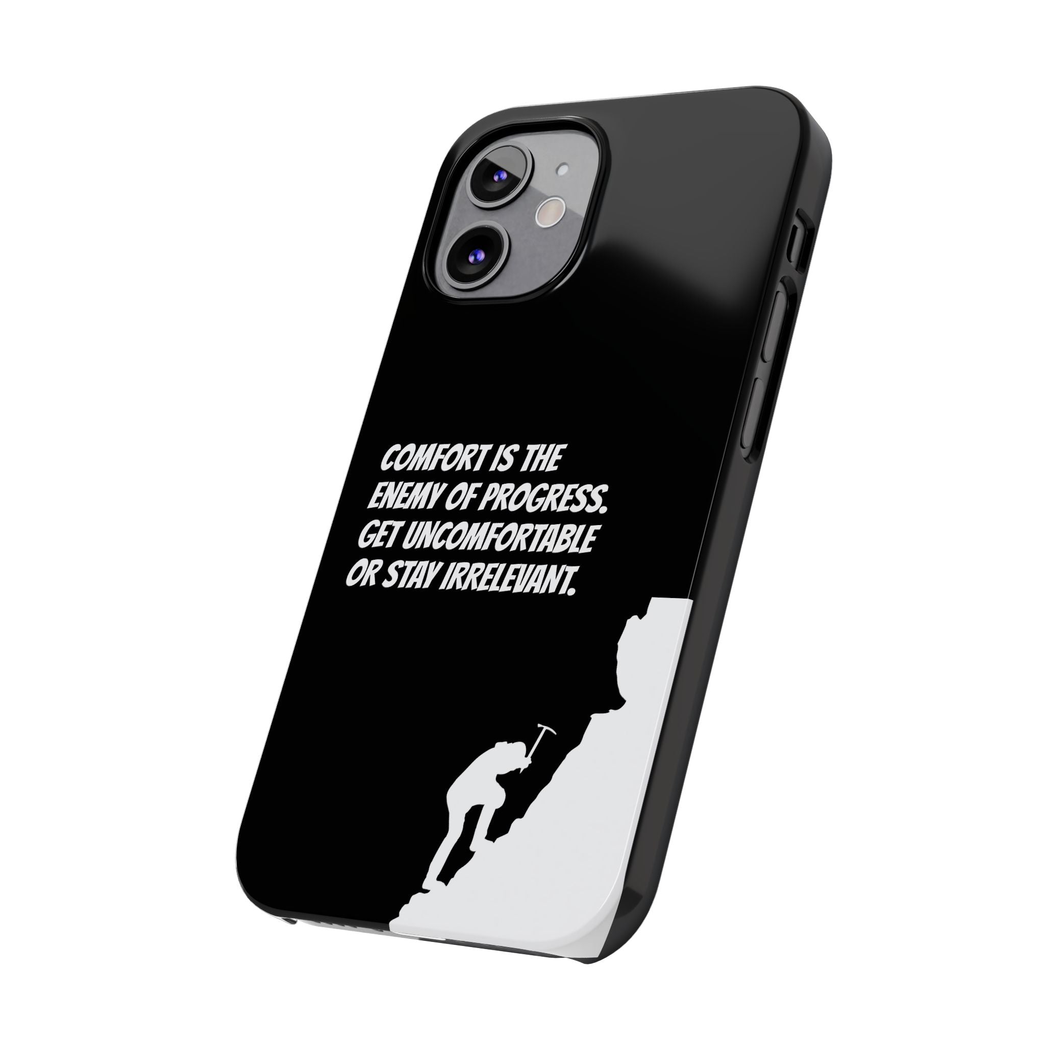 Motivational Slim Phone Case - Dark Quote Design