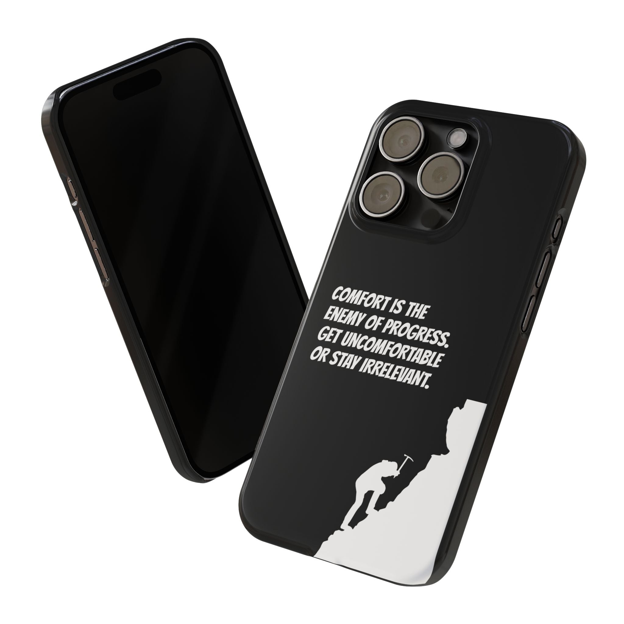 Motivational Slim Phone Case - Dark Quote Design