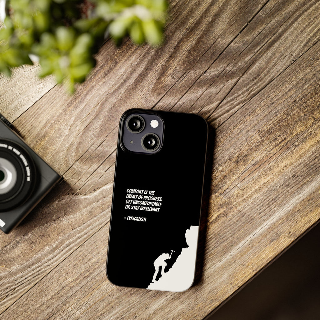 Motivational Slim Phone Case - Dark Quote Design