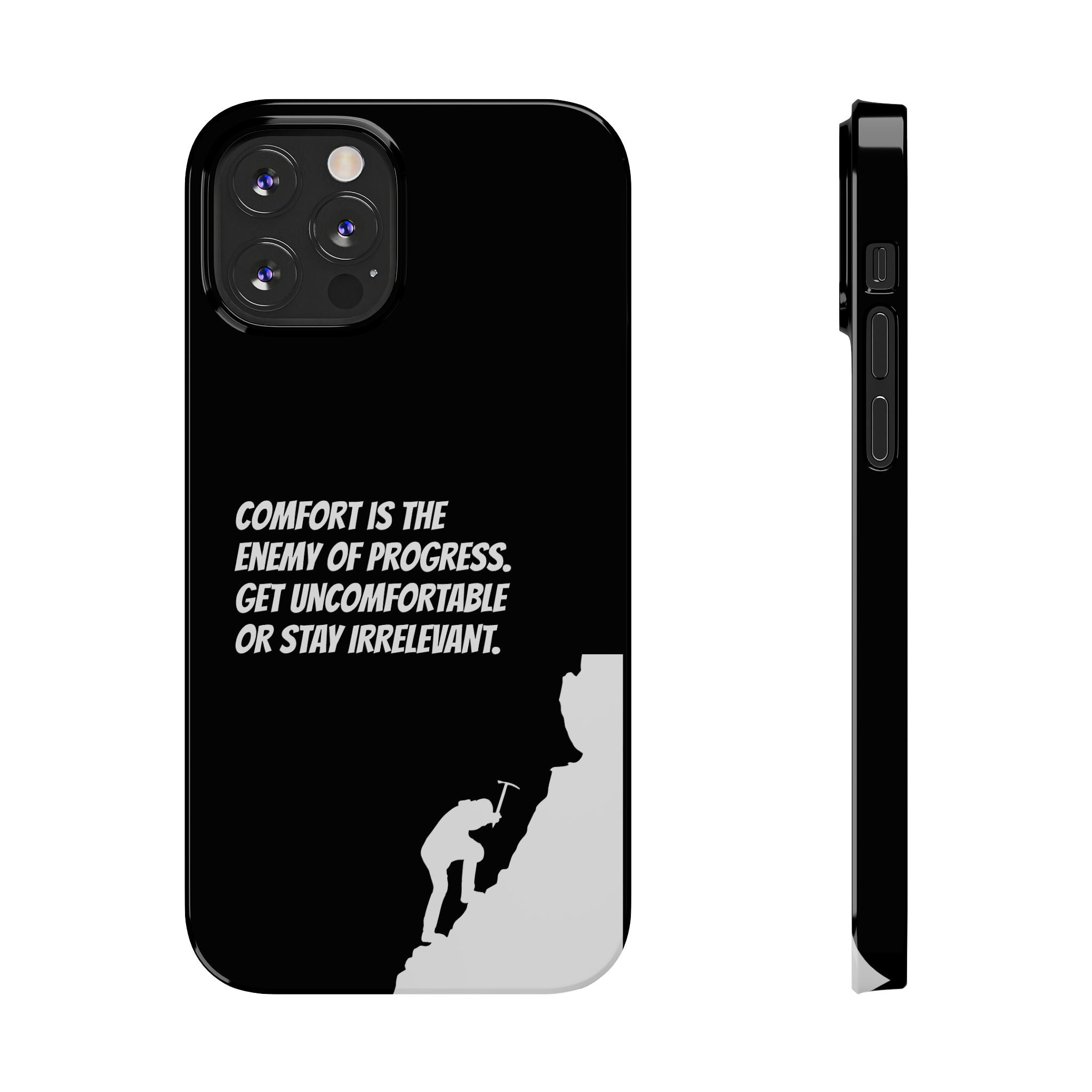 Motivational Slim Phone Case - Dark Quote Design