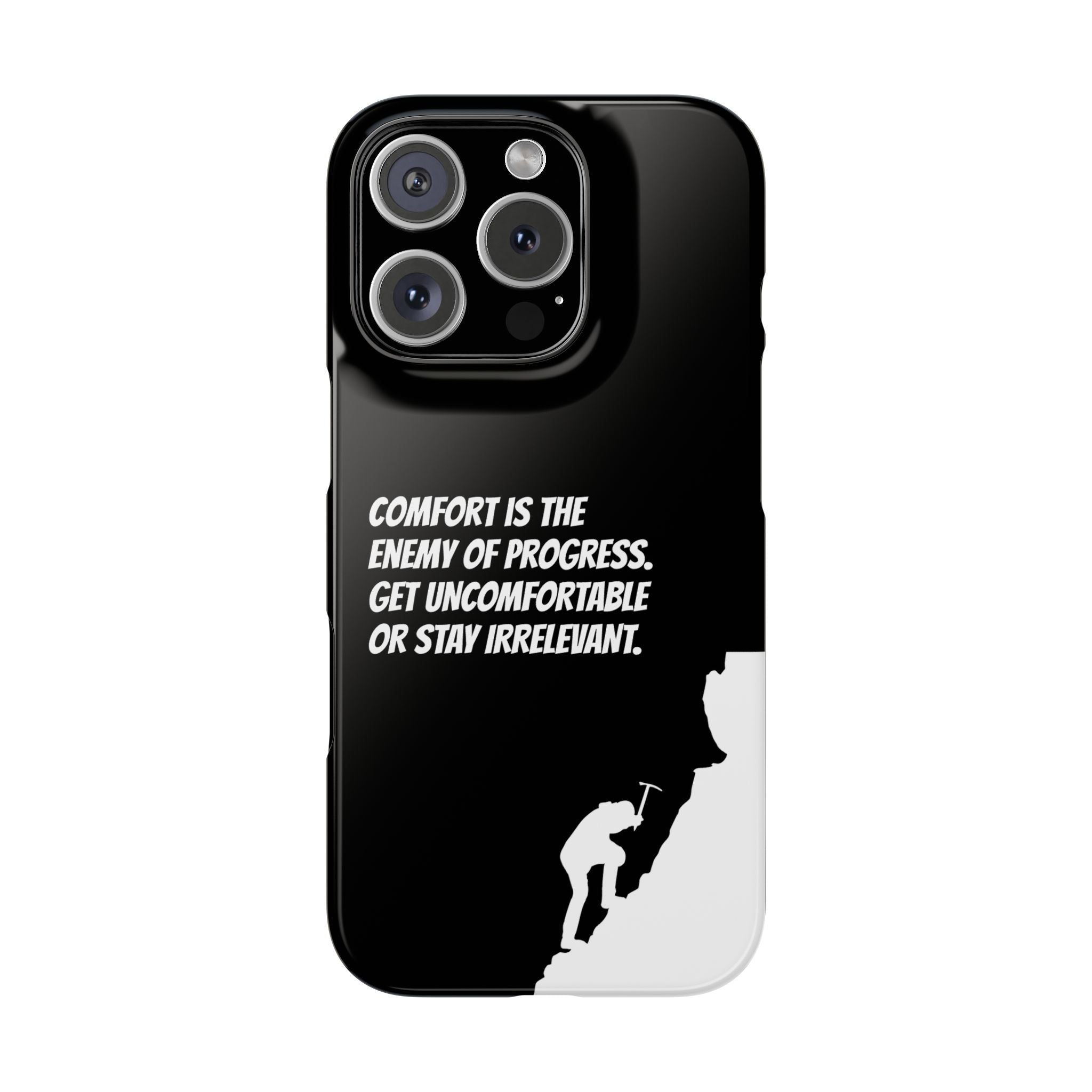 Motivational Slim Phone Case - Dark Quote Design