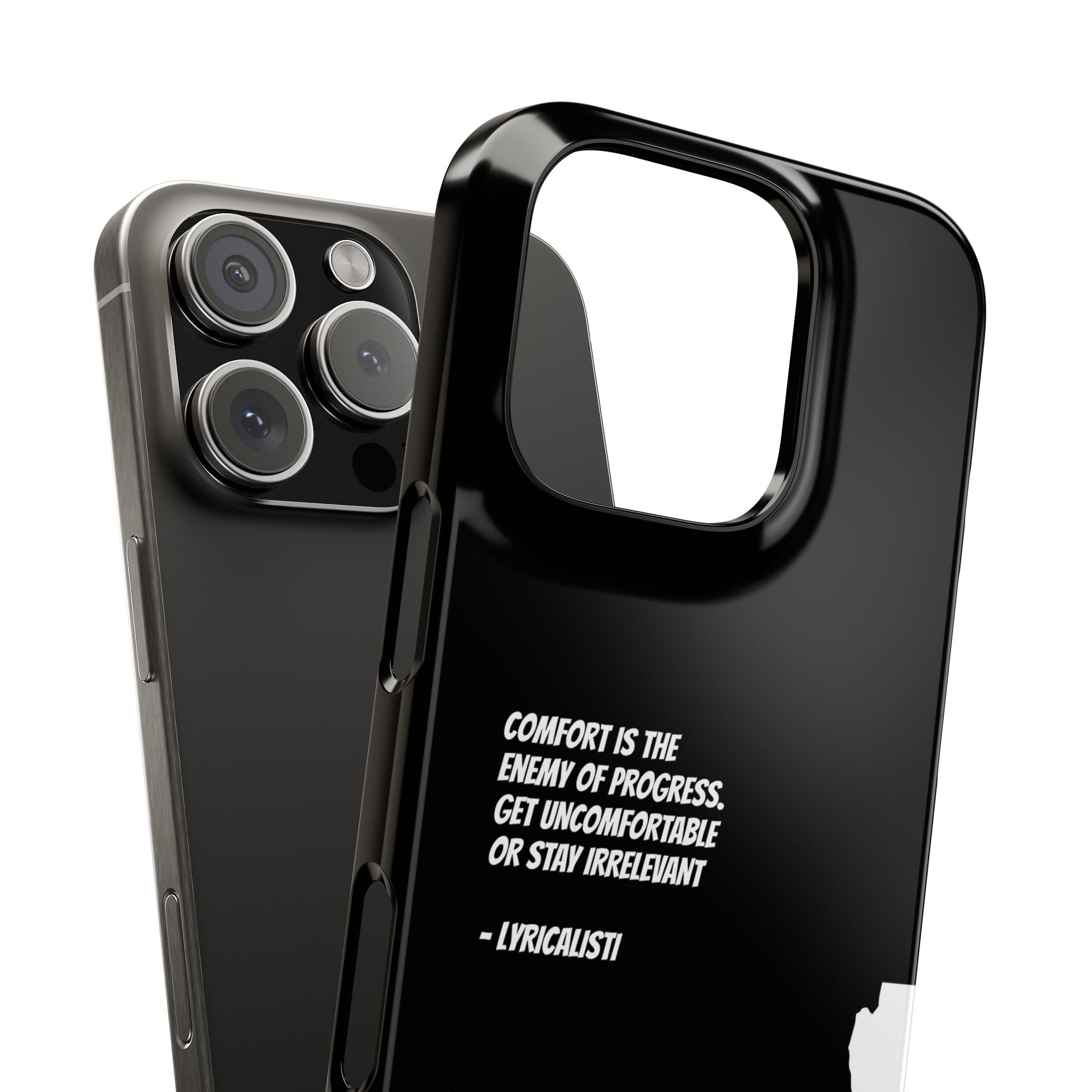 Motivational Slim Phone Case - Dark Quote Design