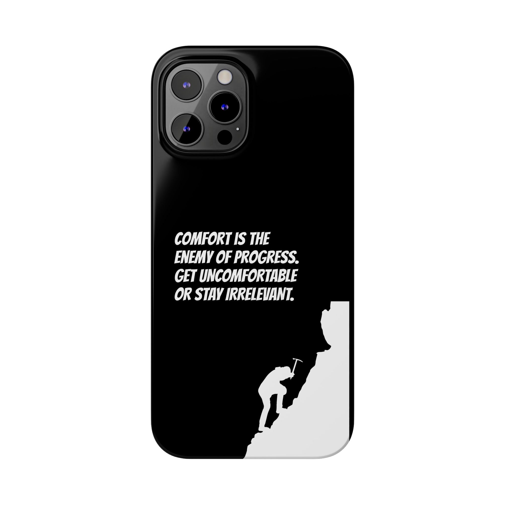 Motivational Slim Phone Case - Dark Quote Design