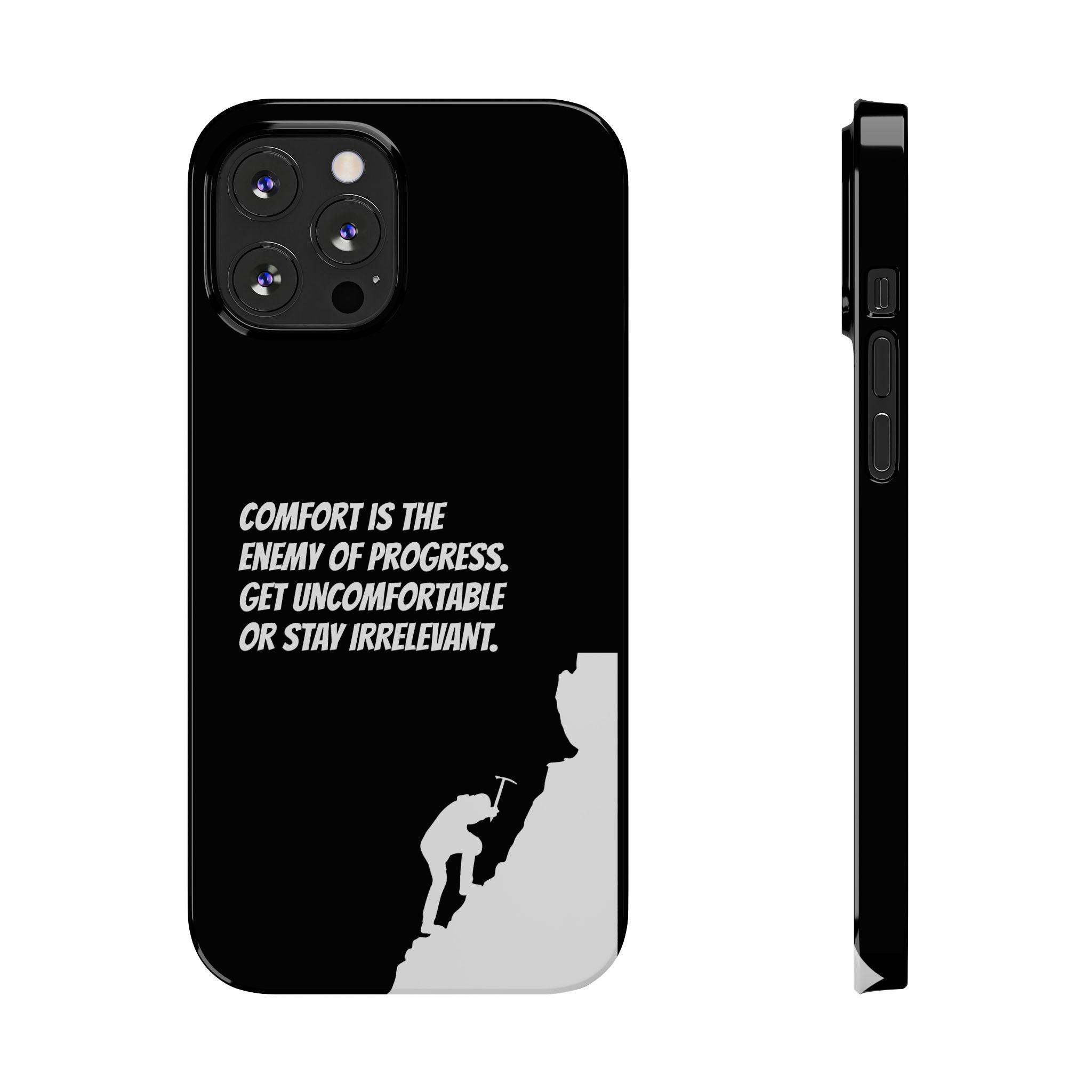 Motivational Slim Phone Case - Dark Quote Design