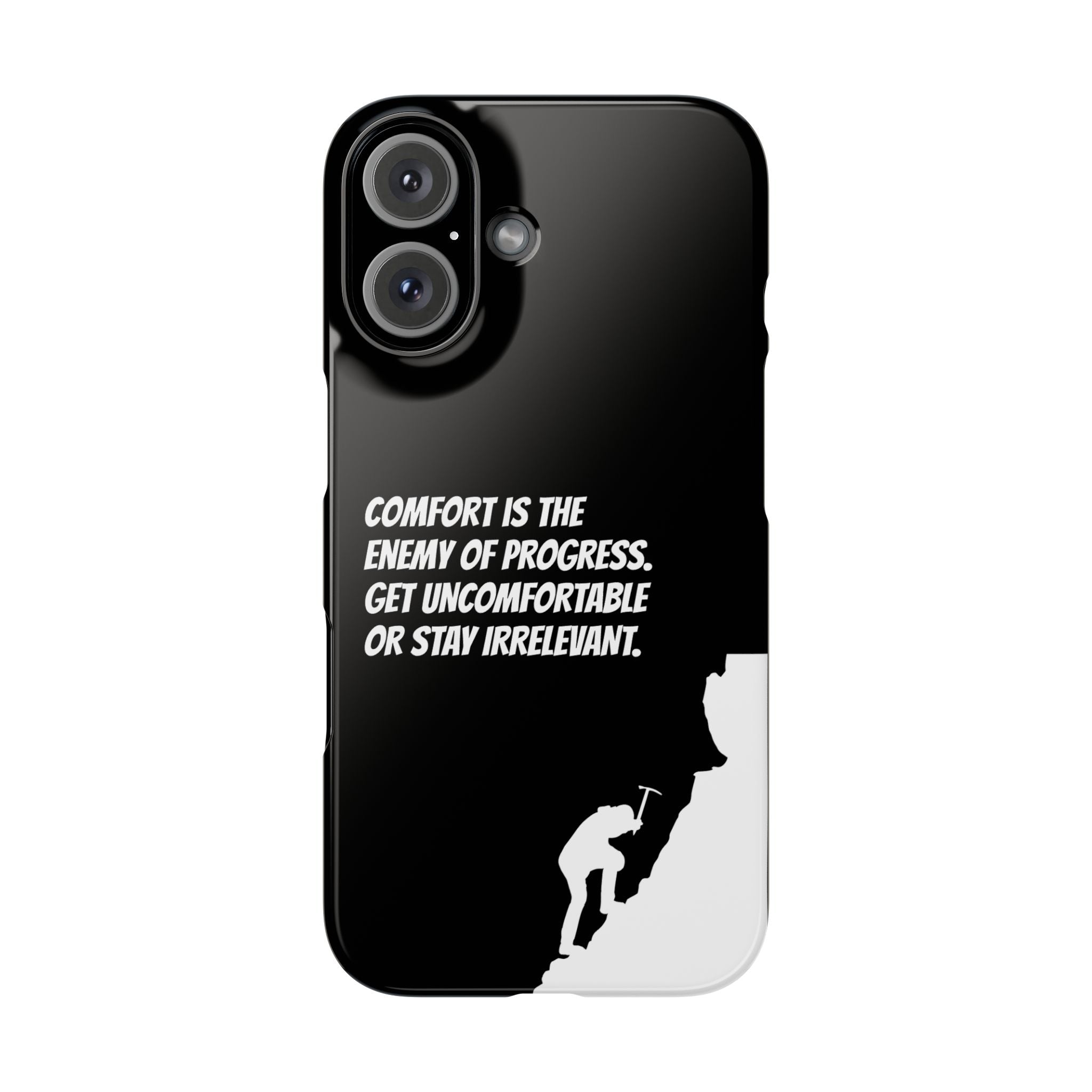 Motivational Slim Phone Case - Dark Quote Design