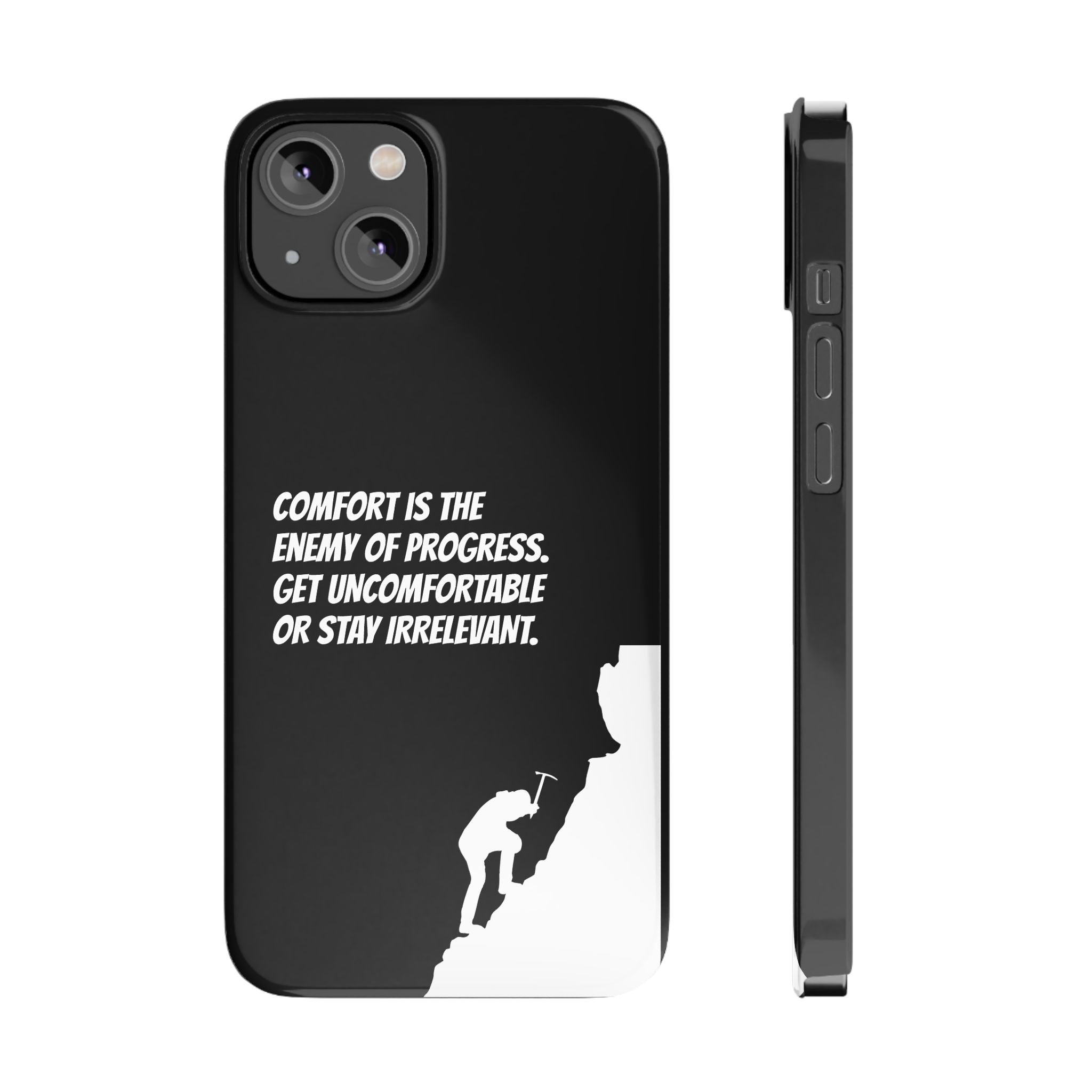 Motivational Slim Phone Case - Dark Quote Design