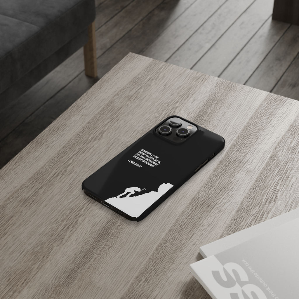 Motivational Slim Phone Case - Dark Quote Design