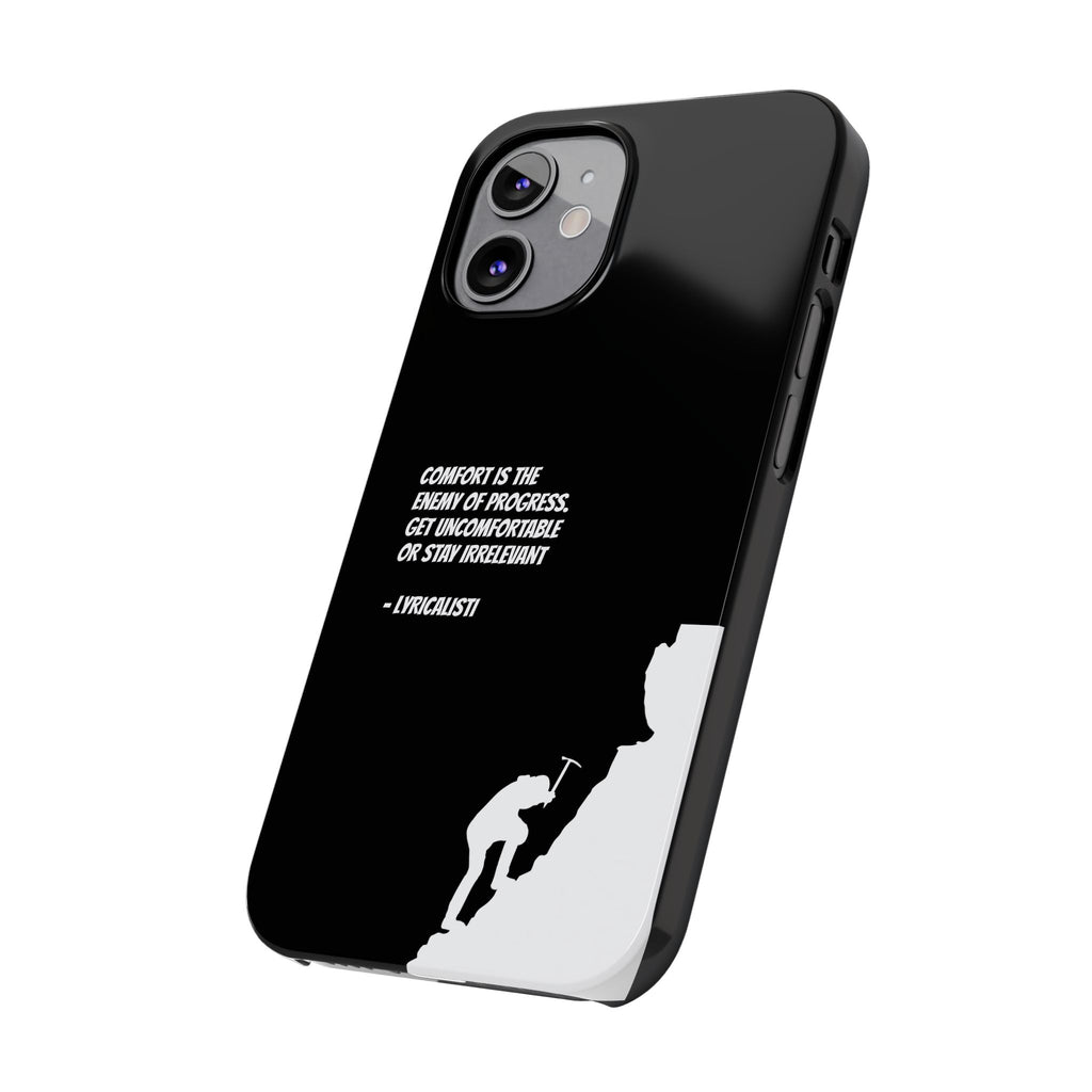 Motivational Slim Phone Case - Dark Quote Design