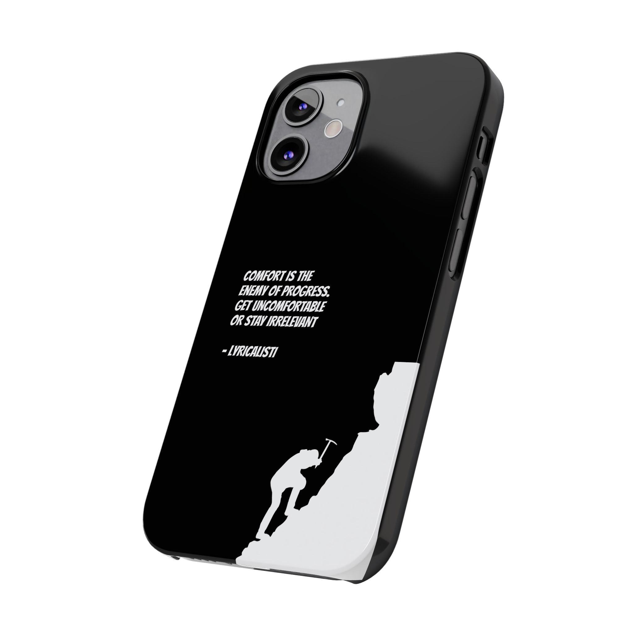 Motivational Slim Phone Case - Dark Quote Design