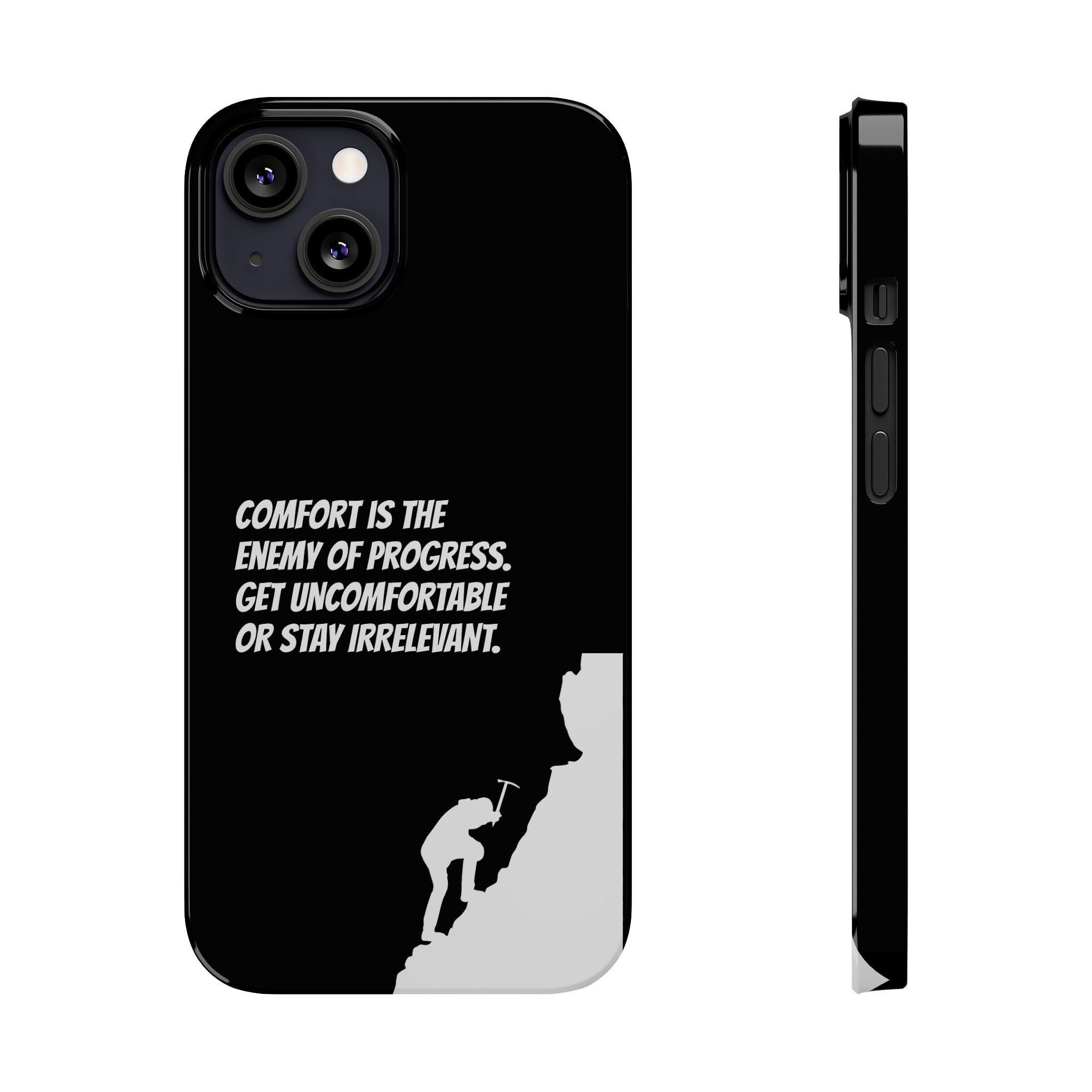Motivational Slim Phone Case - Dark Quote Design