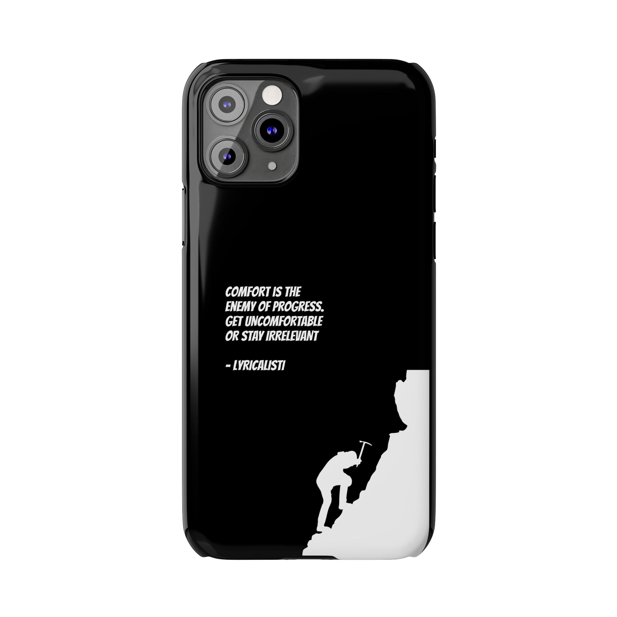 Motivational Slim Phone Case - Dark Quote Design