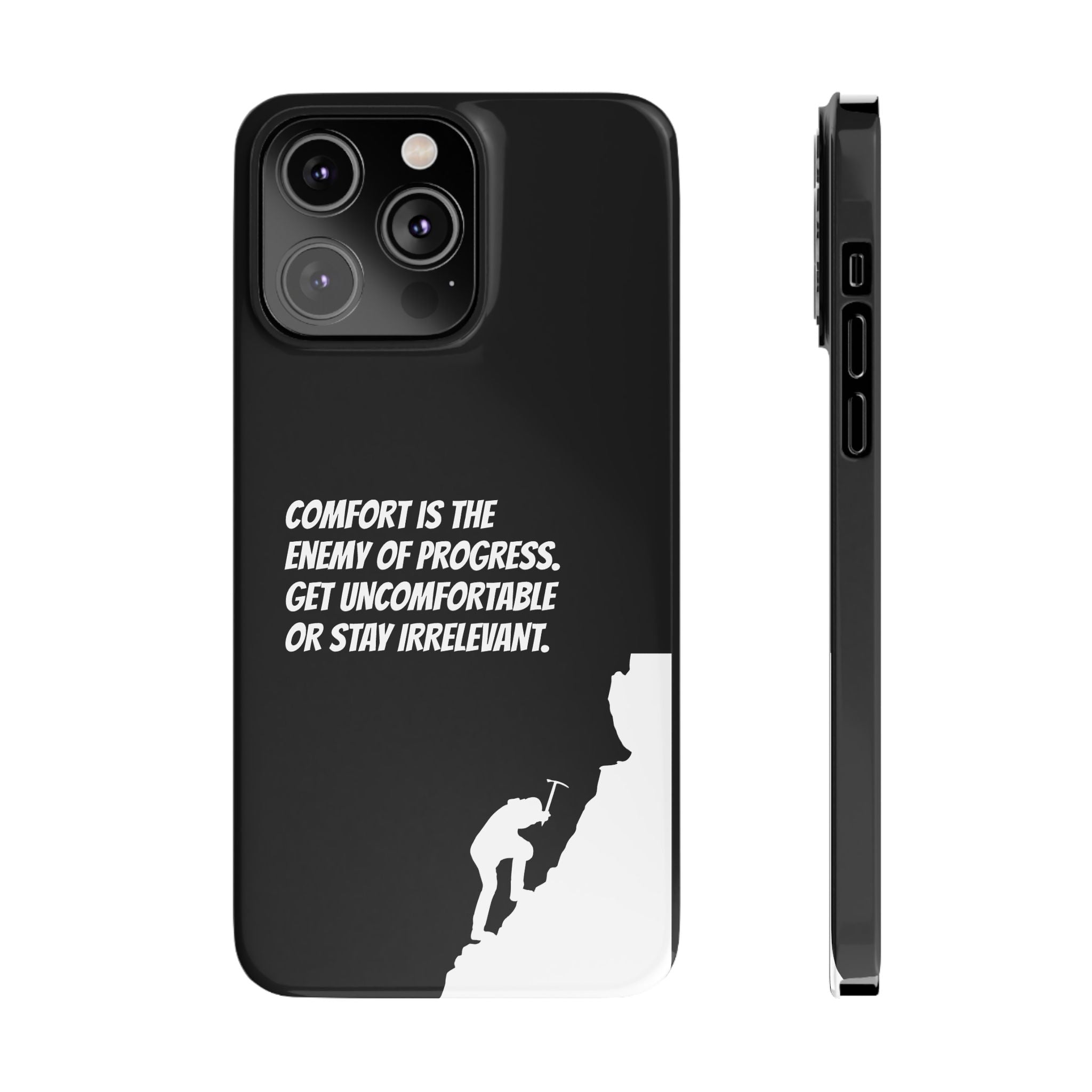 Motivational Slim Phone Case - Dark Quote Design