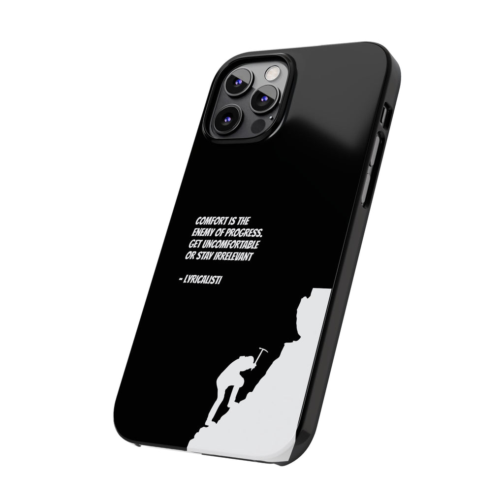 Motivational Slim Phone Case - Dark Quote Design