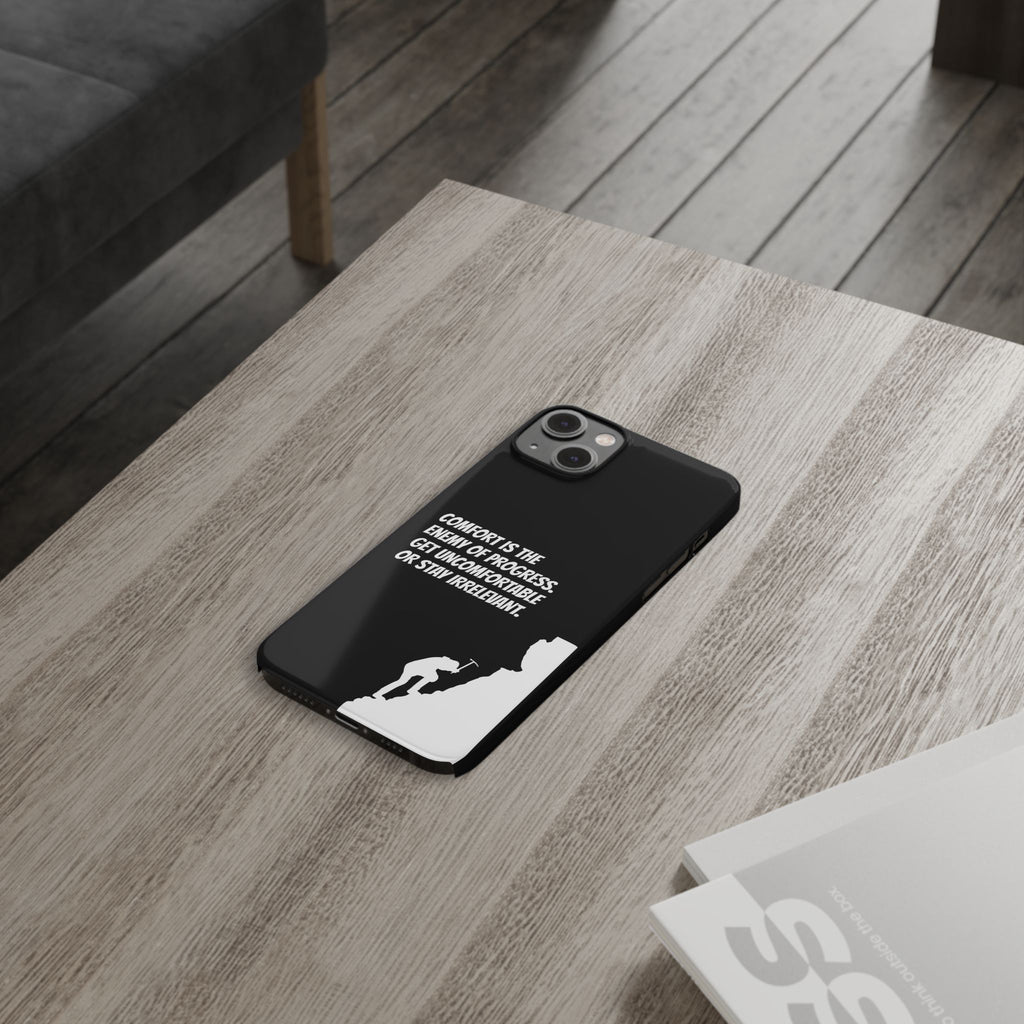 Motivational Slim Phone Case - Dark Quote Design