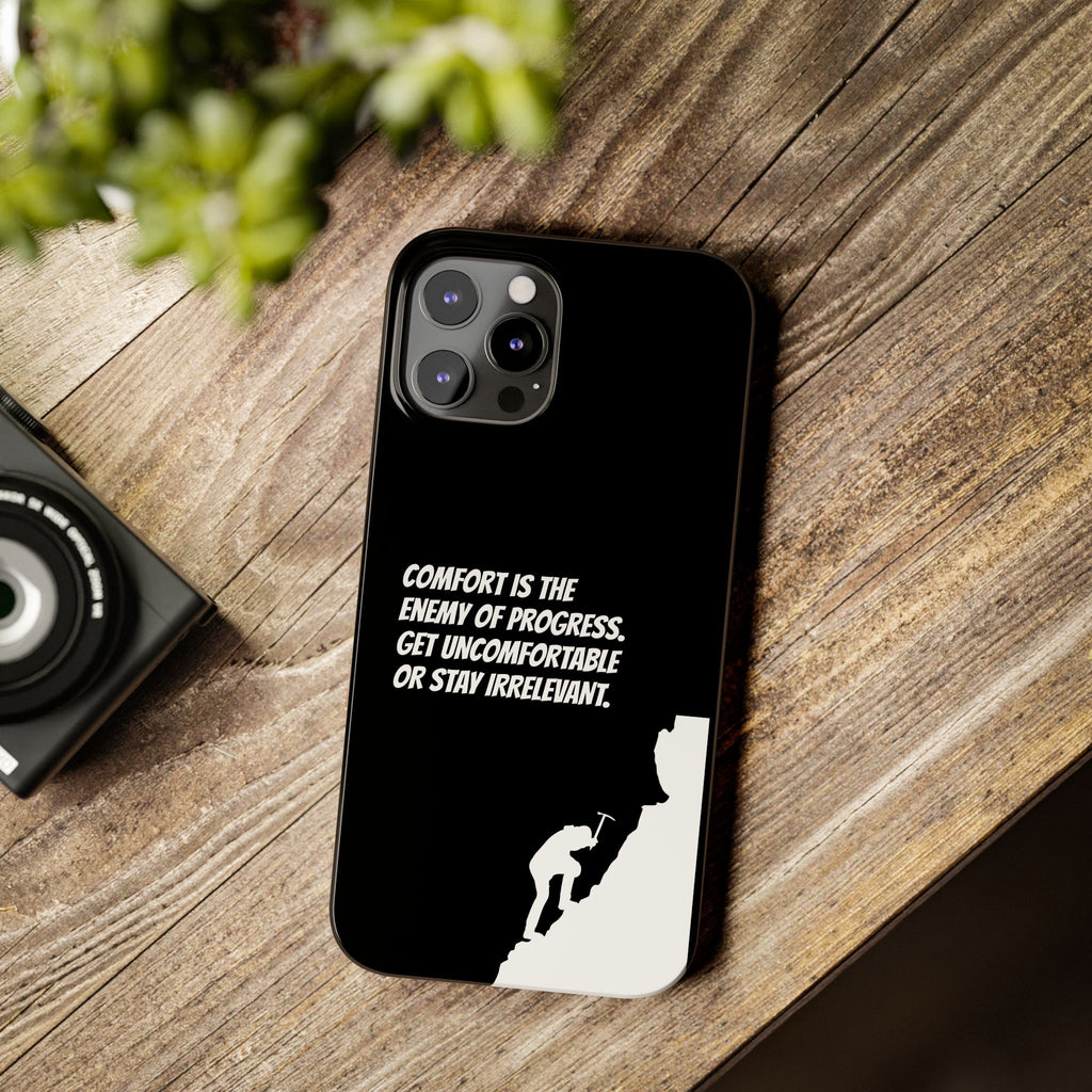 Motivational Slim Phone Case - Dark Quote Design