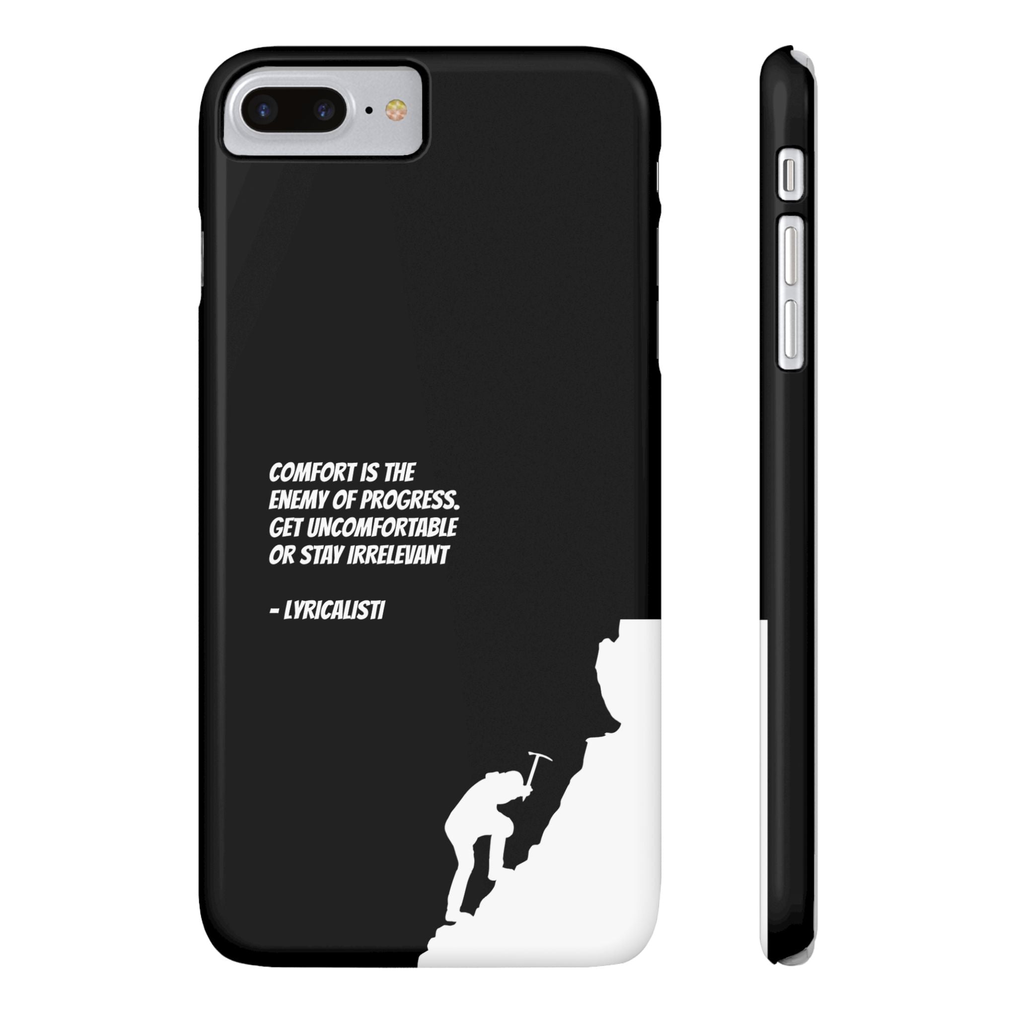 Motivational Slim Phone Case - Dark Quote Design