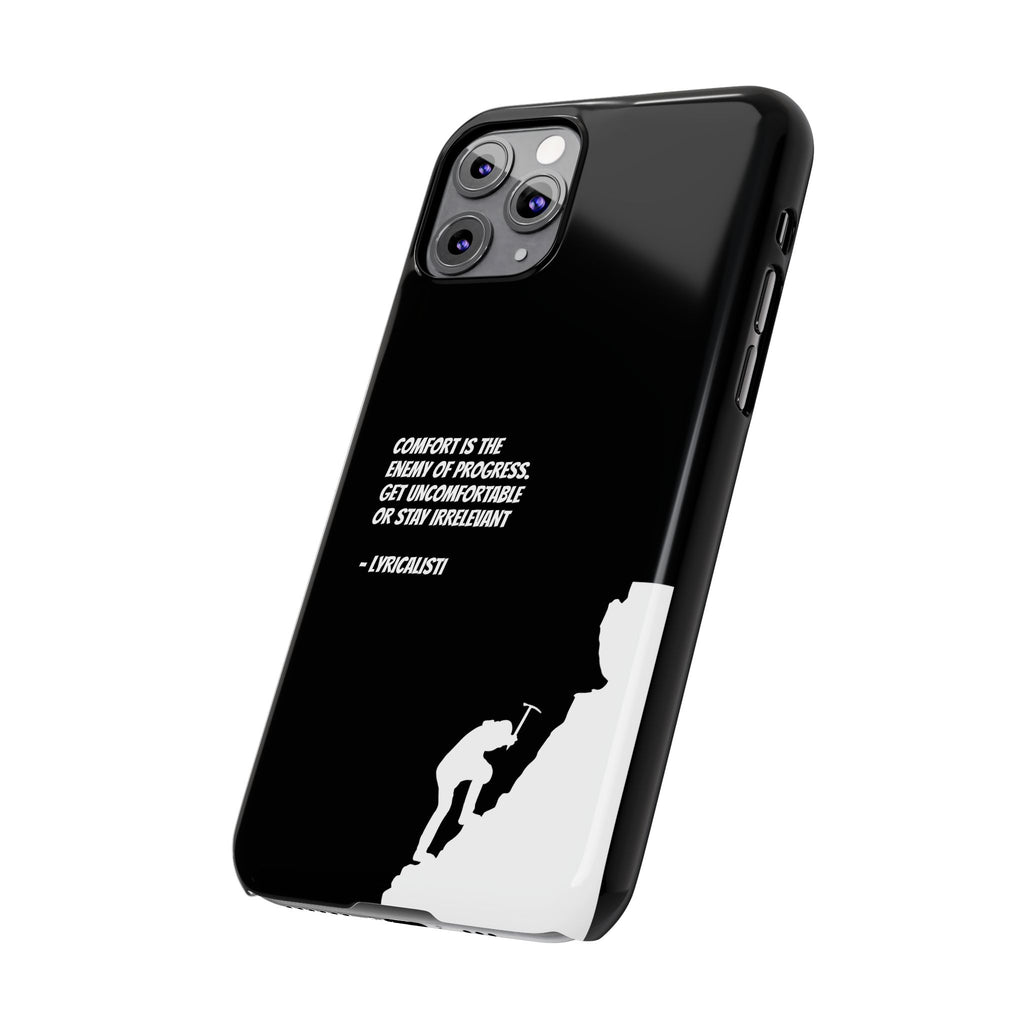 Motivational Slim Phone Case - Dark Quote Design