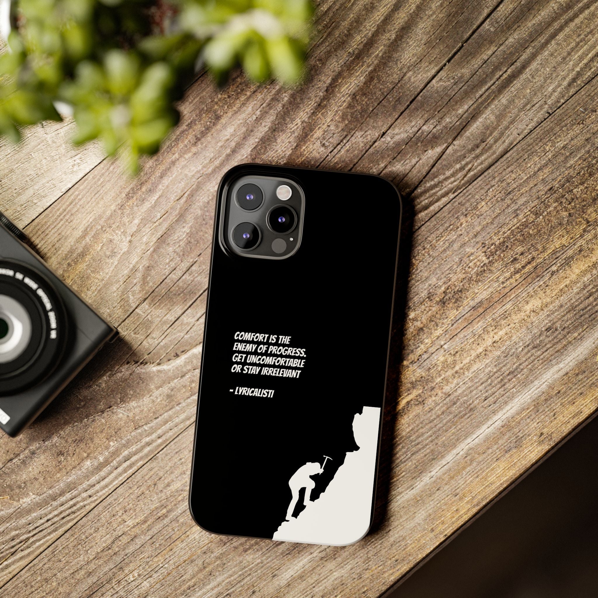 Motivational Slim Phone Case - Dark Quote Design