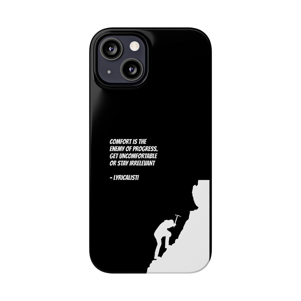 Motivational Slim Phone Case - Dark Quote Design