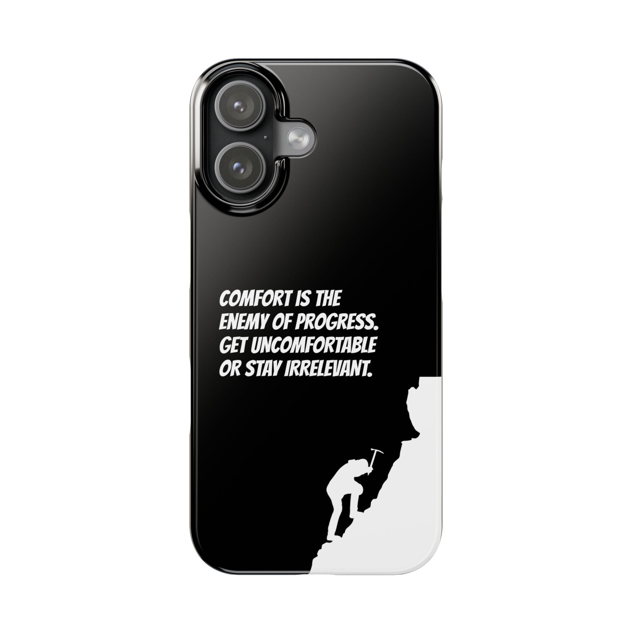 Motivational Slim Phone Case - Dark Quote Design
