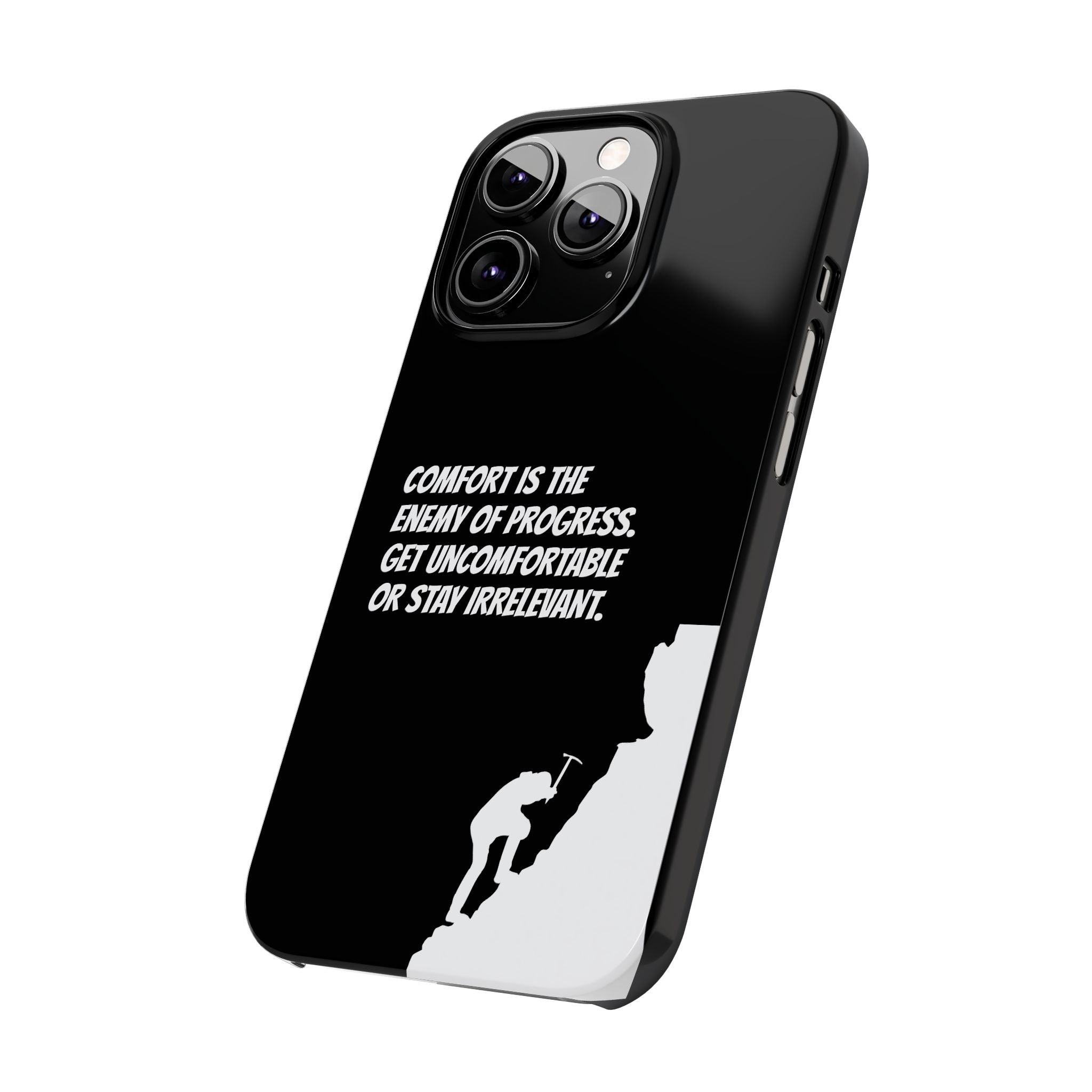 Motivational Slim Phone Case - Dark Quote Design