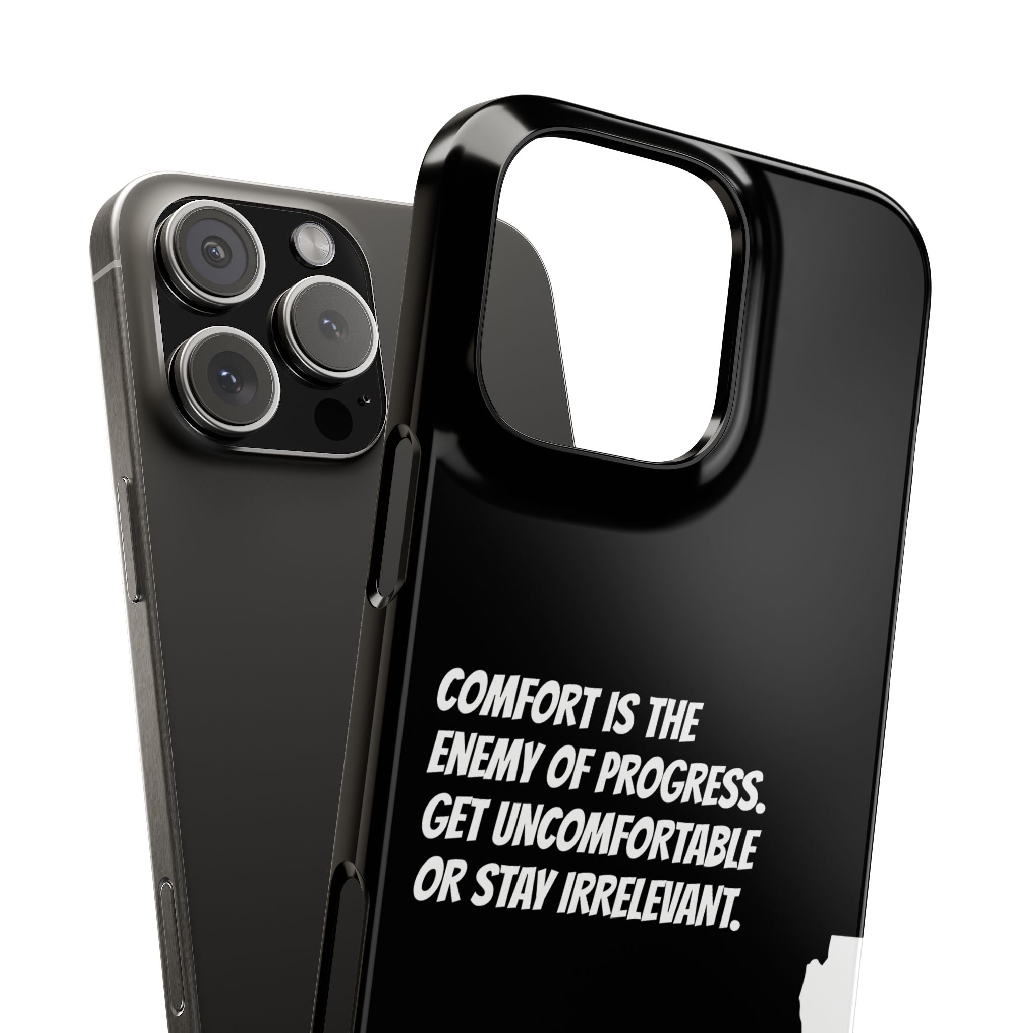 Motivational Slim Phone Case - Dark Quote Design