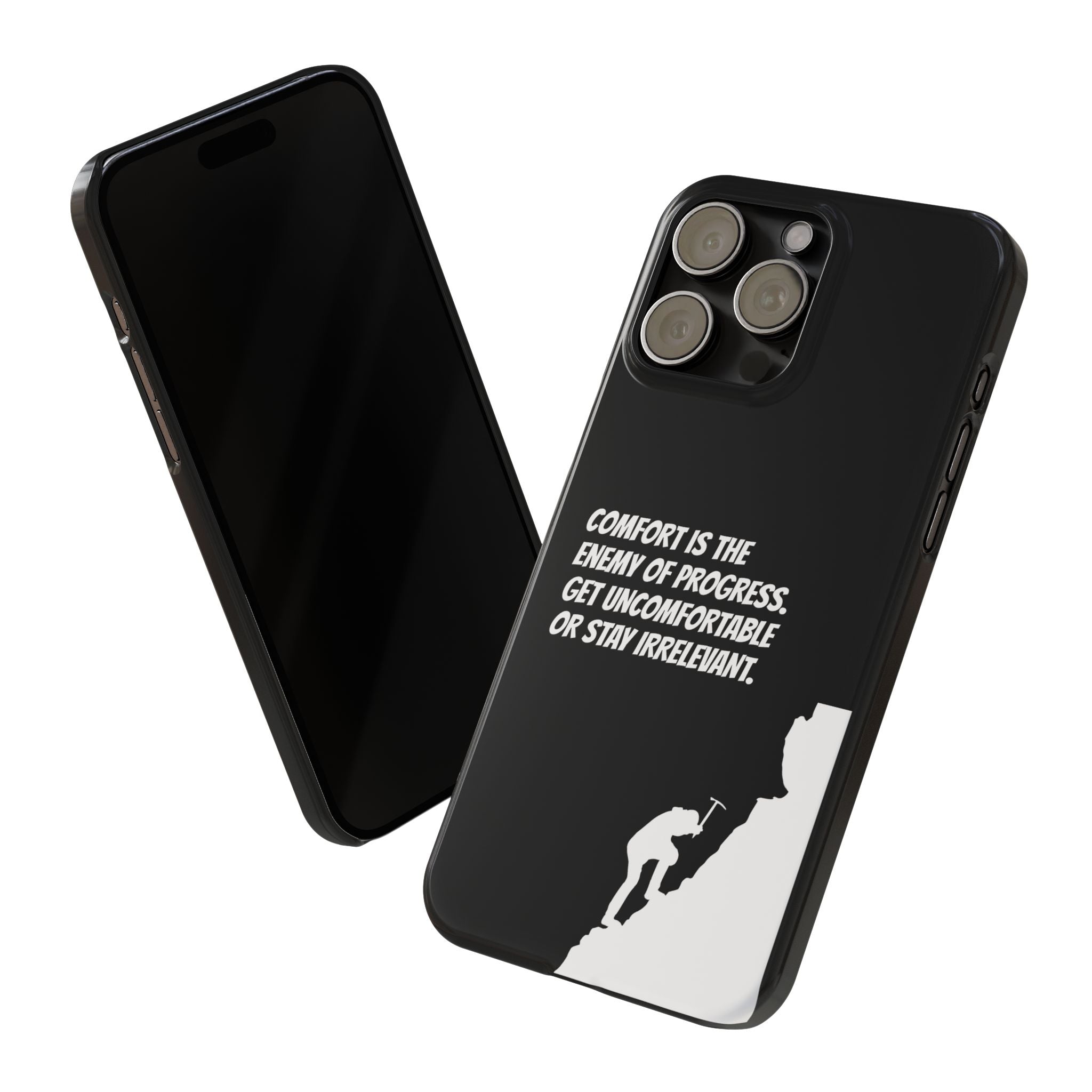 Motivational Slim Phone Case - Dark Quote Design