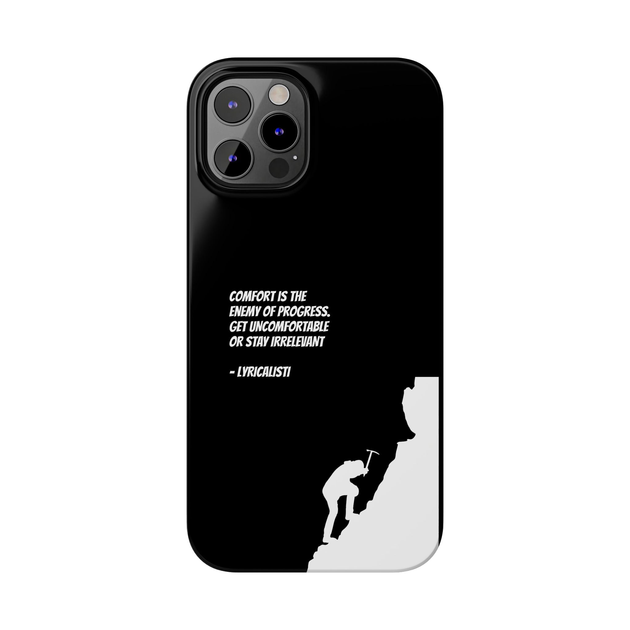 Motivational Slim Phone Case - Dark Quote Design