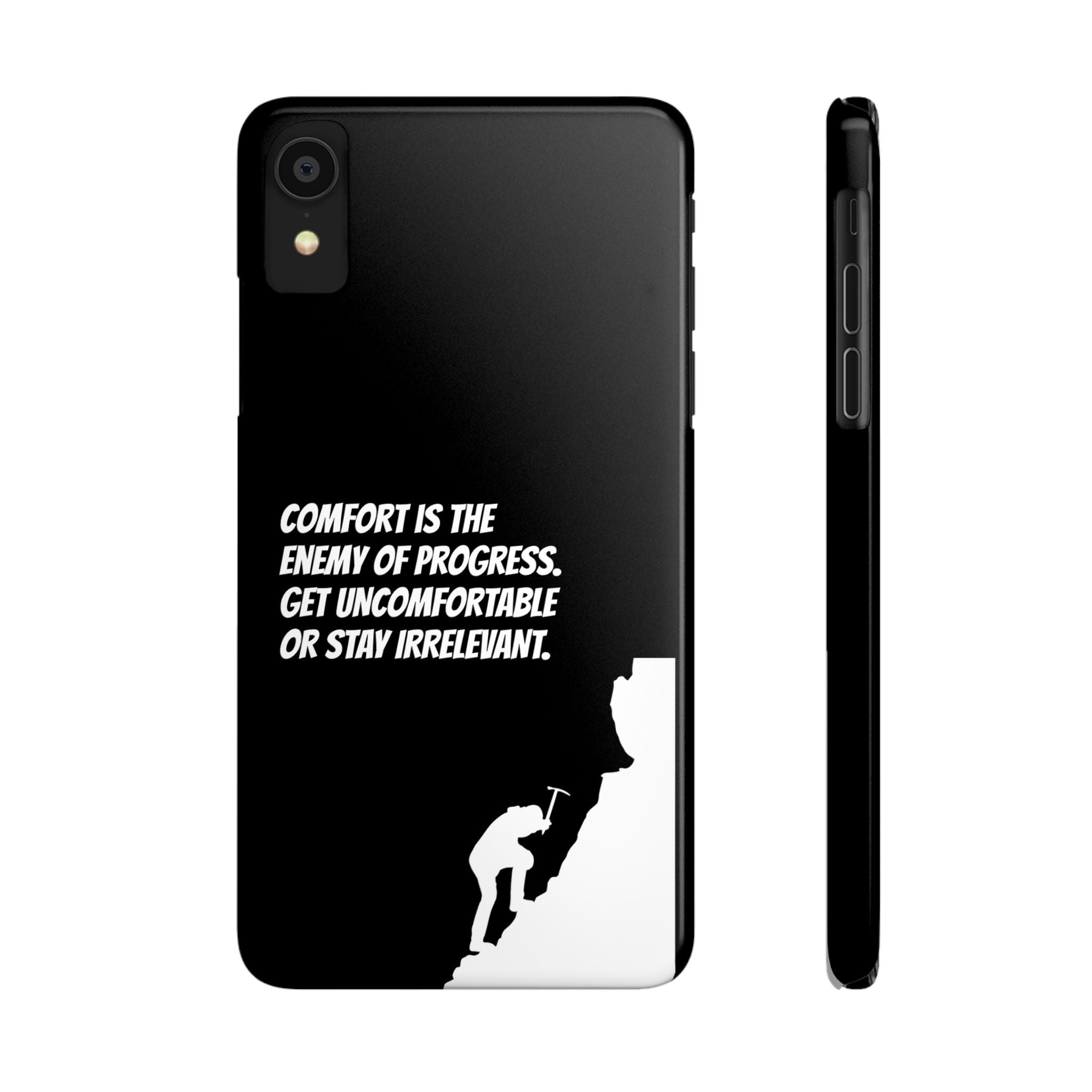Motivational Slim Phone Case - Dark Quote Design
