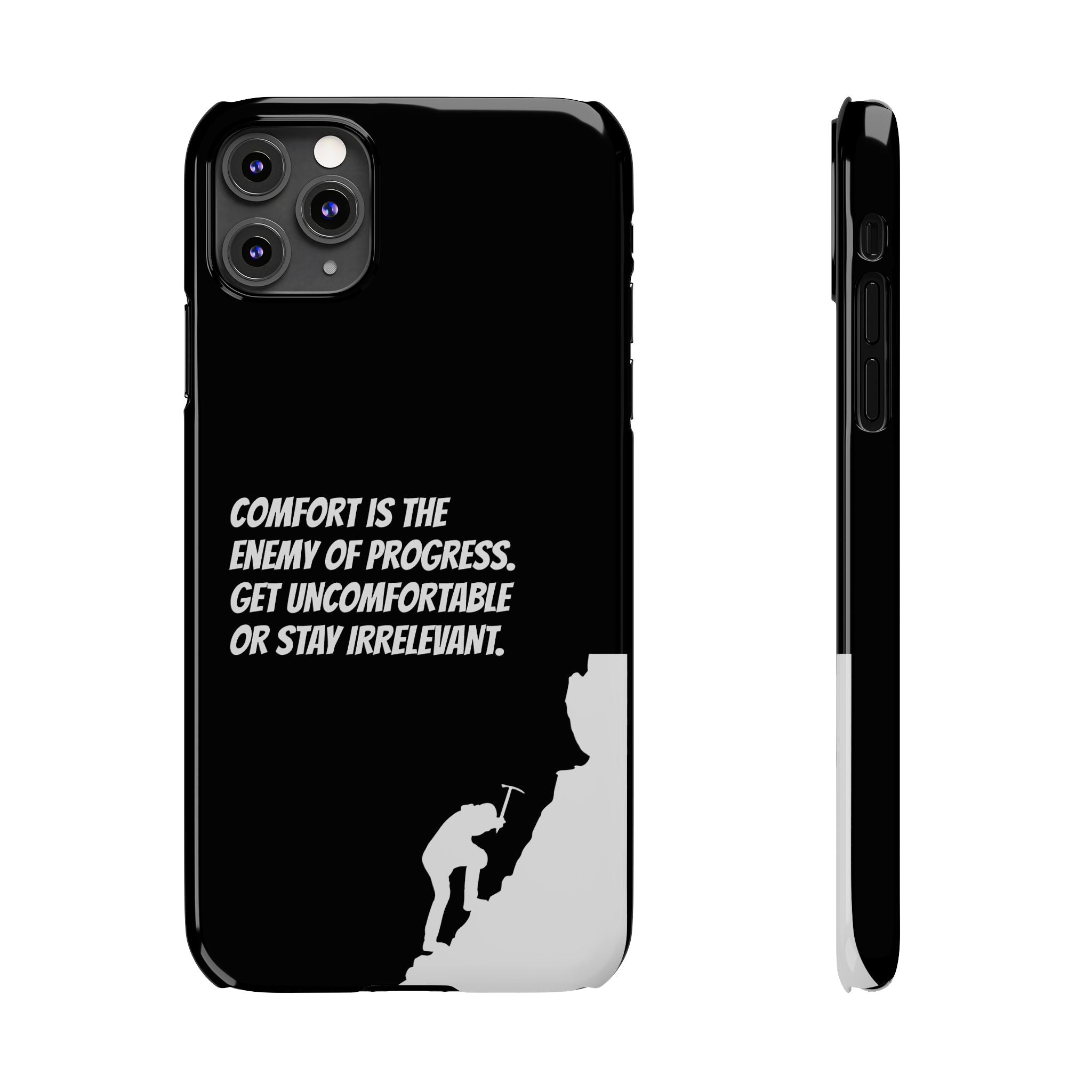 Motivational Slim Phone Case - Dark Quote Design