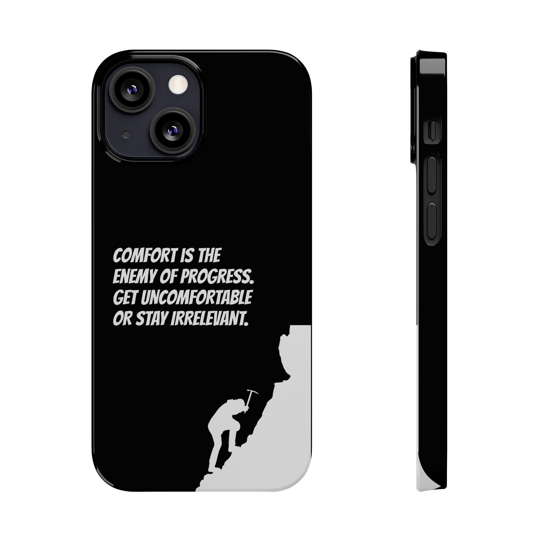 Motivational Slim Phone Case - Dark Quote Design