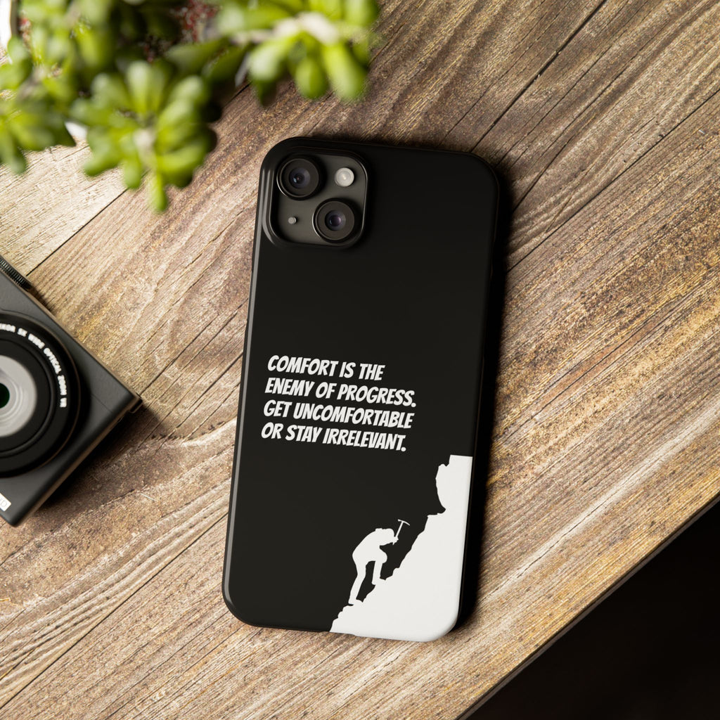 Motivational Slim Phone Case - Dark Quote Design