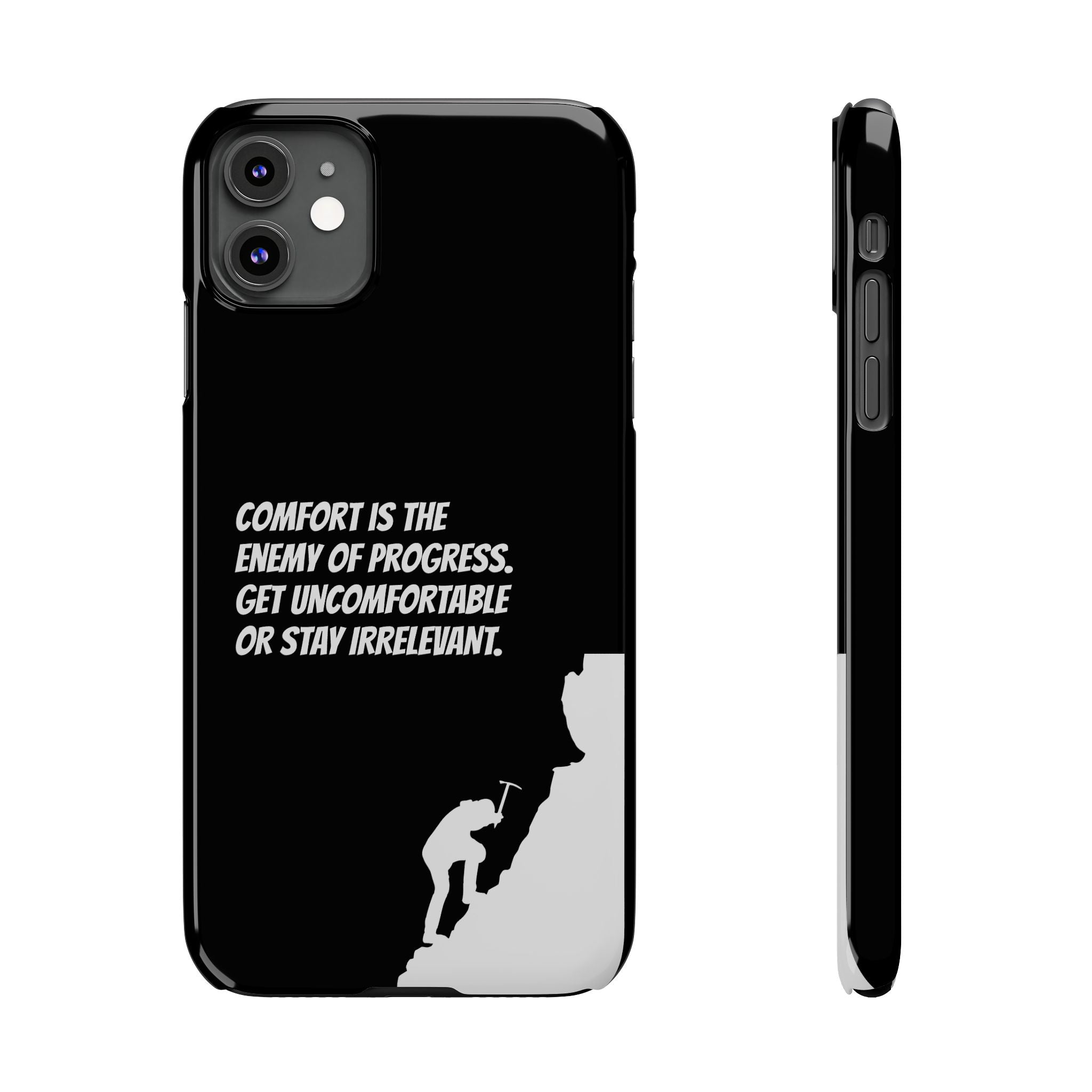 Motivational Slim Phone Case - Dark Quote Design