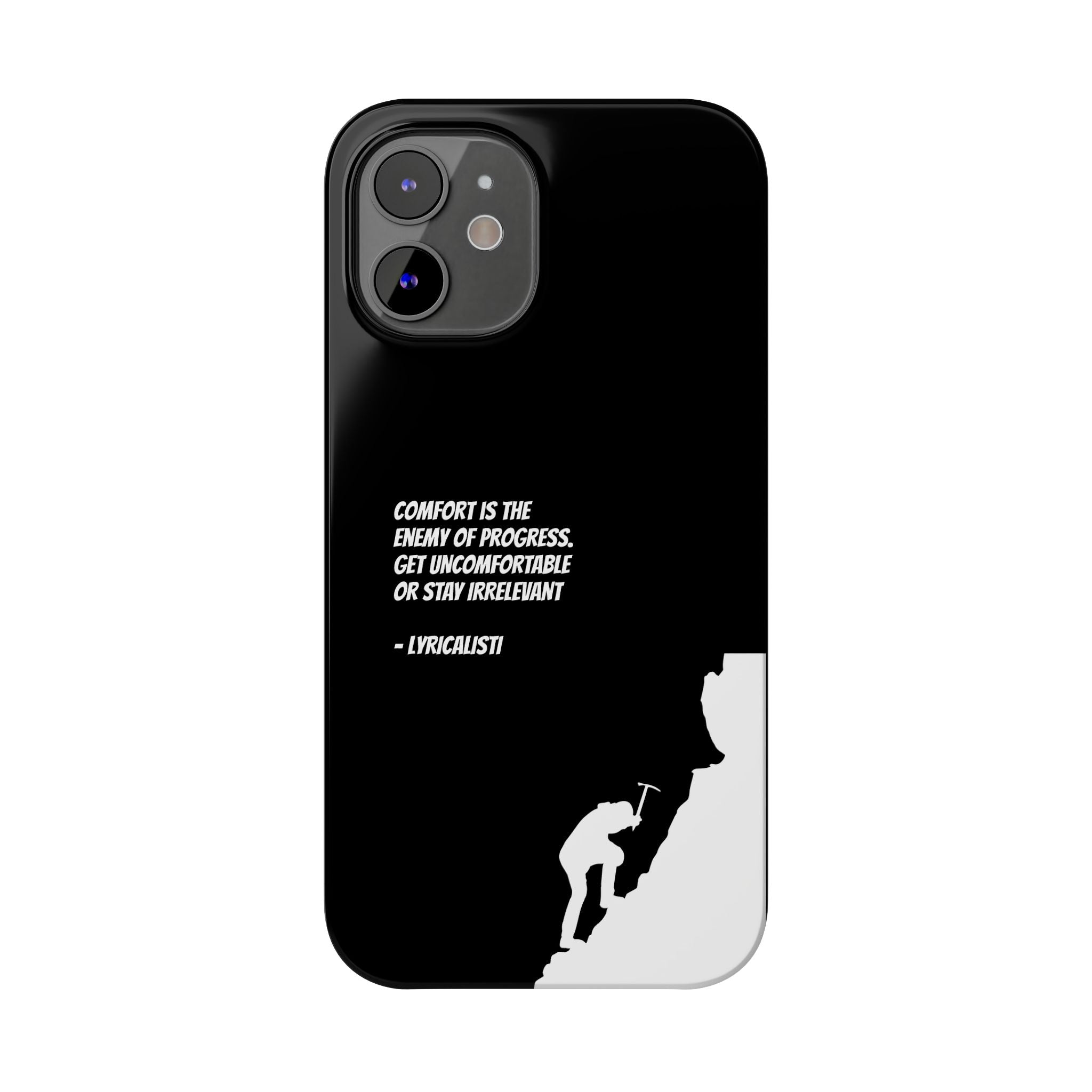 Motivational Slim Phone Case - Dark Quote Design