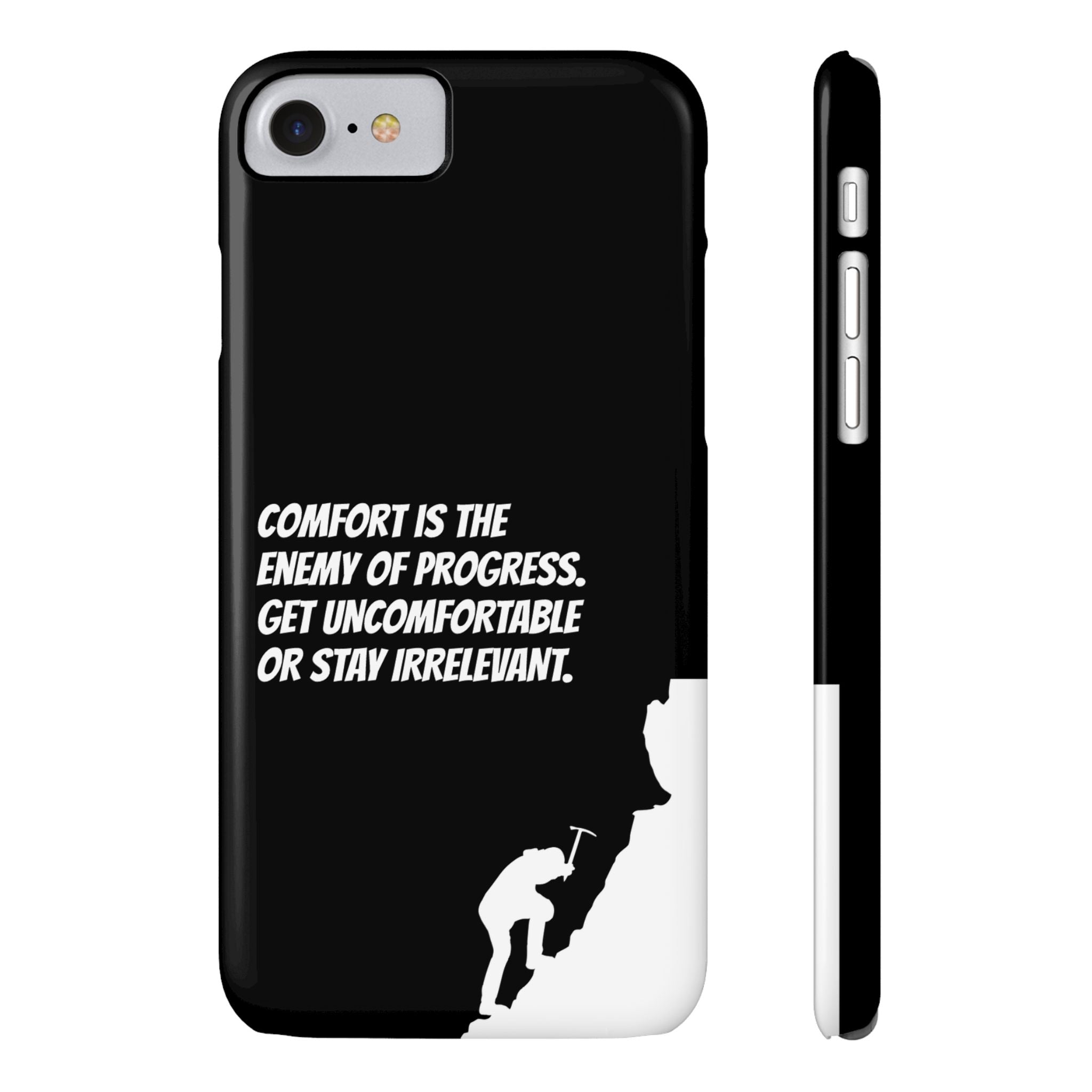 Motivational Slim Phone Case - Dark Quote Design
