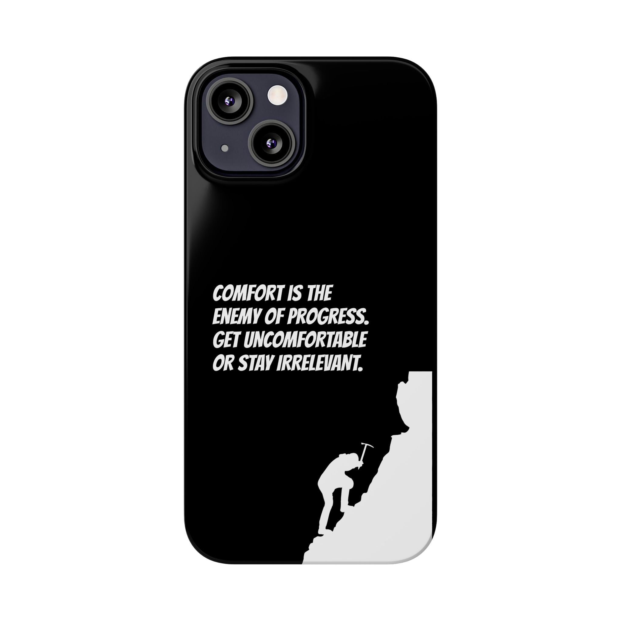 Motivational Slim Phone Case - Dark Quote Design