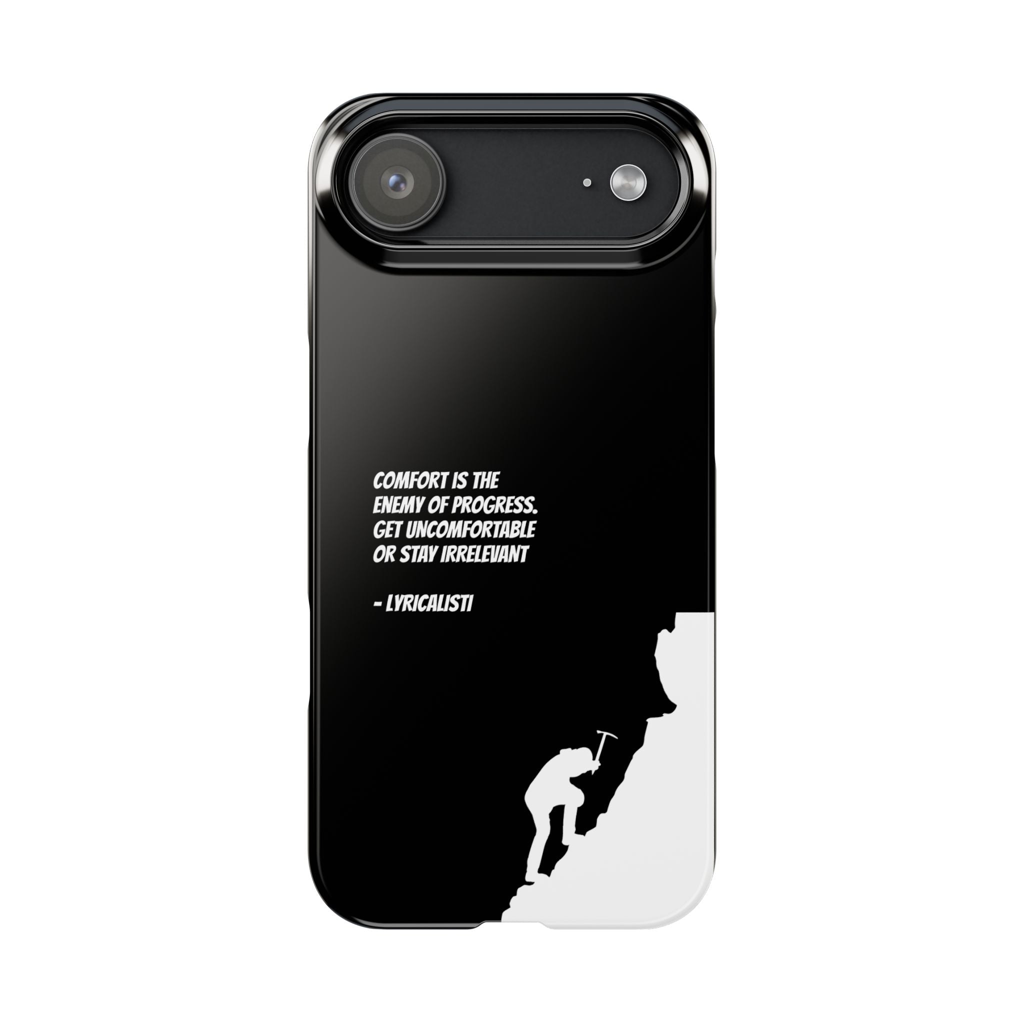 Motivational Slim Phone Case - Dark Quote Design