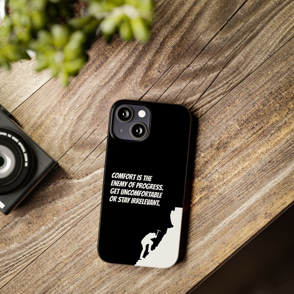 Motivational Slim Phone Case - Dark Quote Design