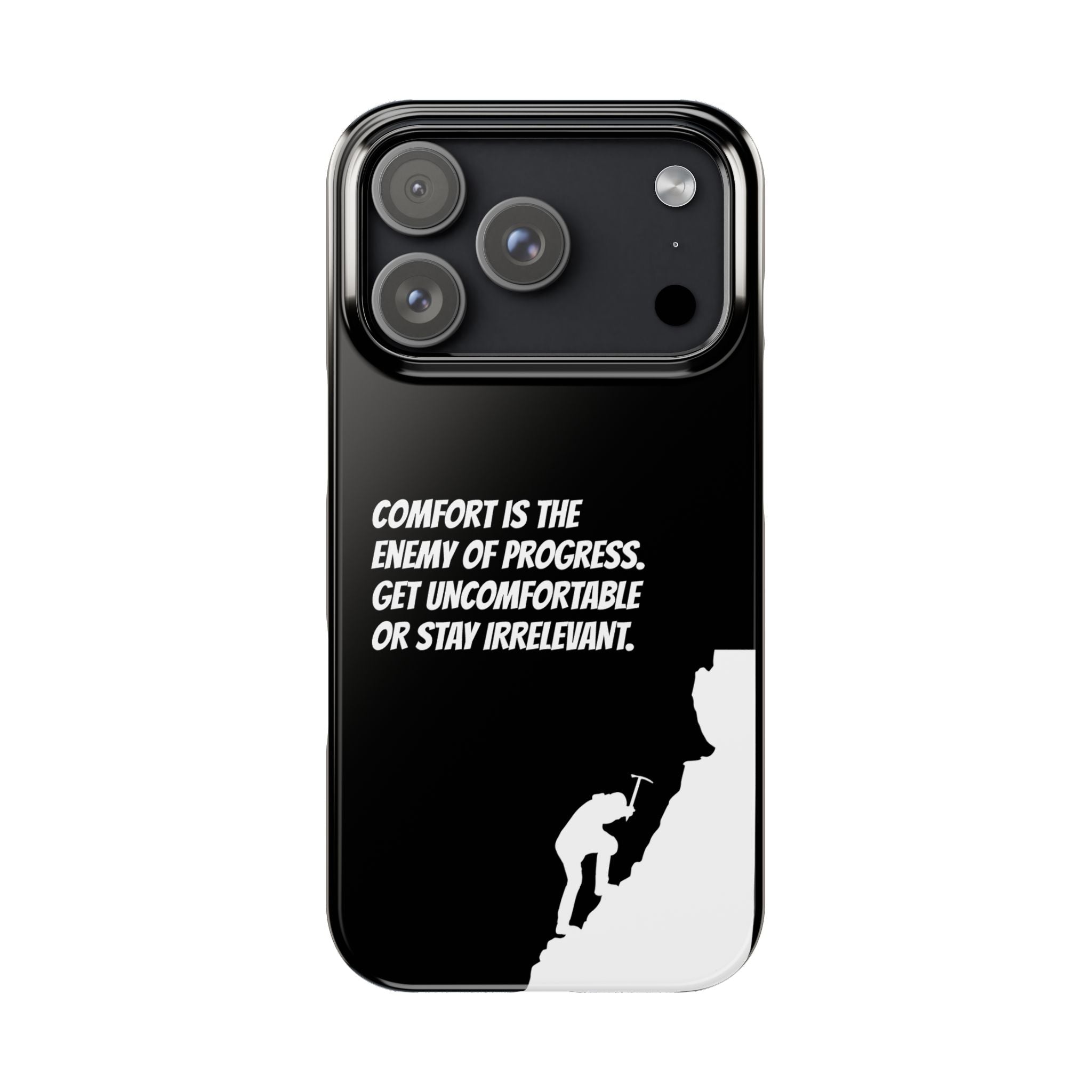 Motivational Slim Phone Case - Dark Quote Design