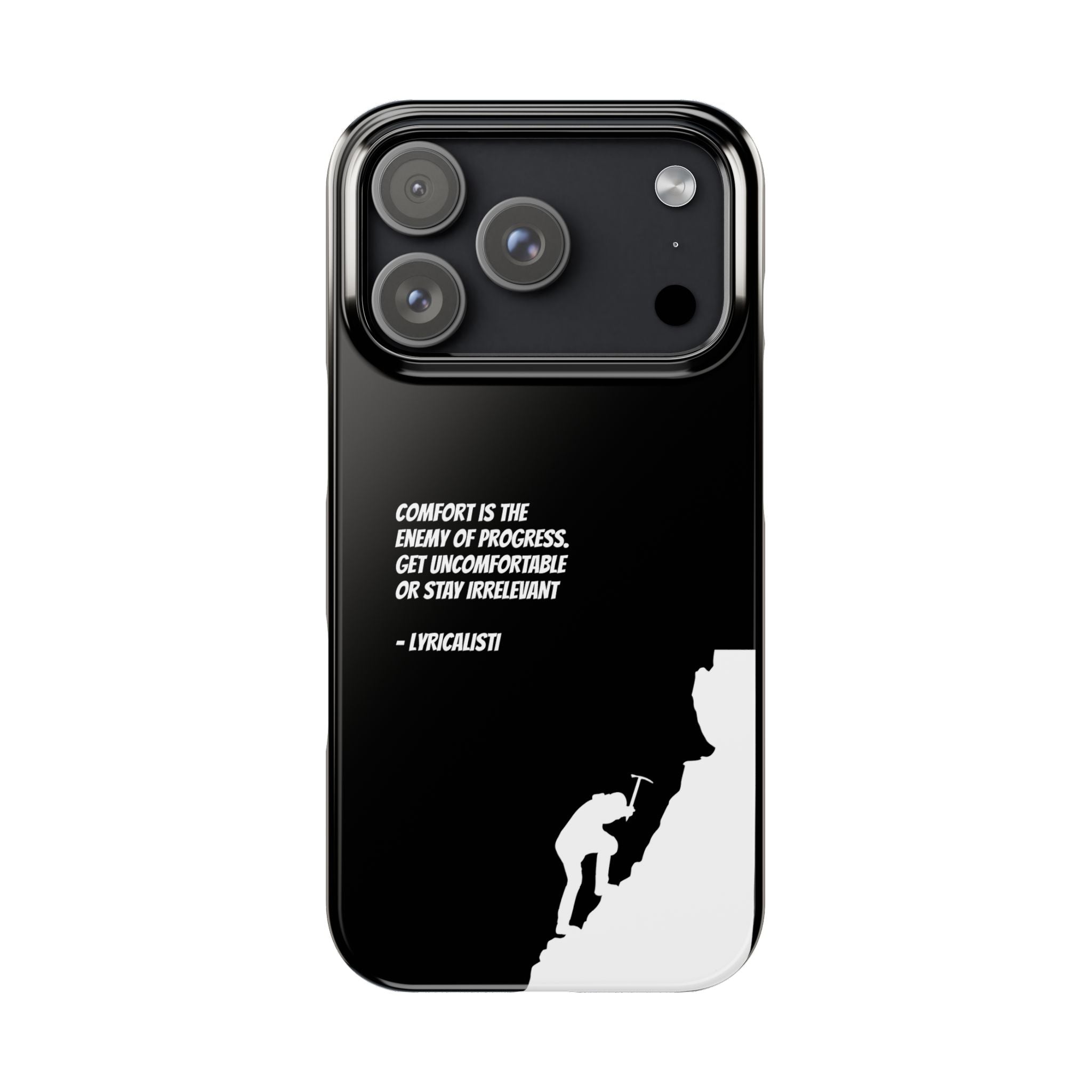 Motivational Slim Phone Case - Dark Quote Design