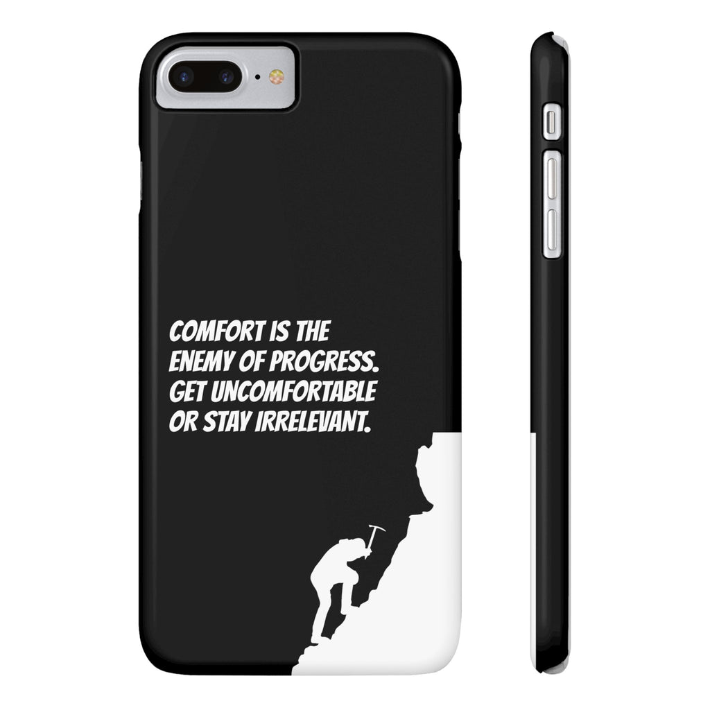 Motivational Slim Phone Case - Dark Quote Design