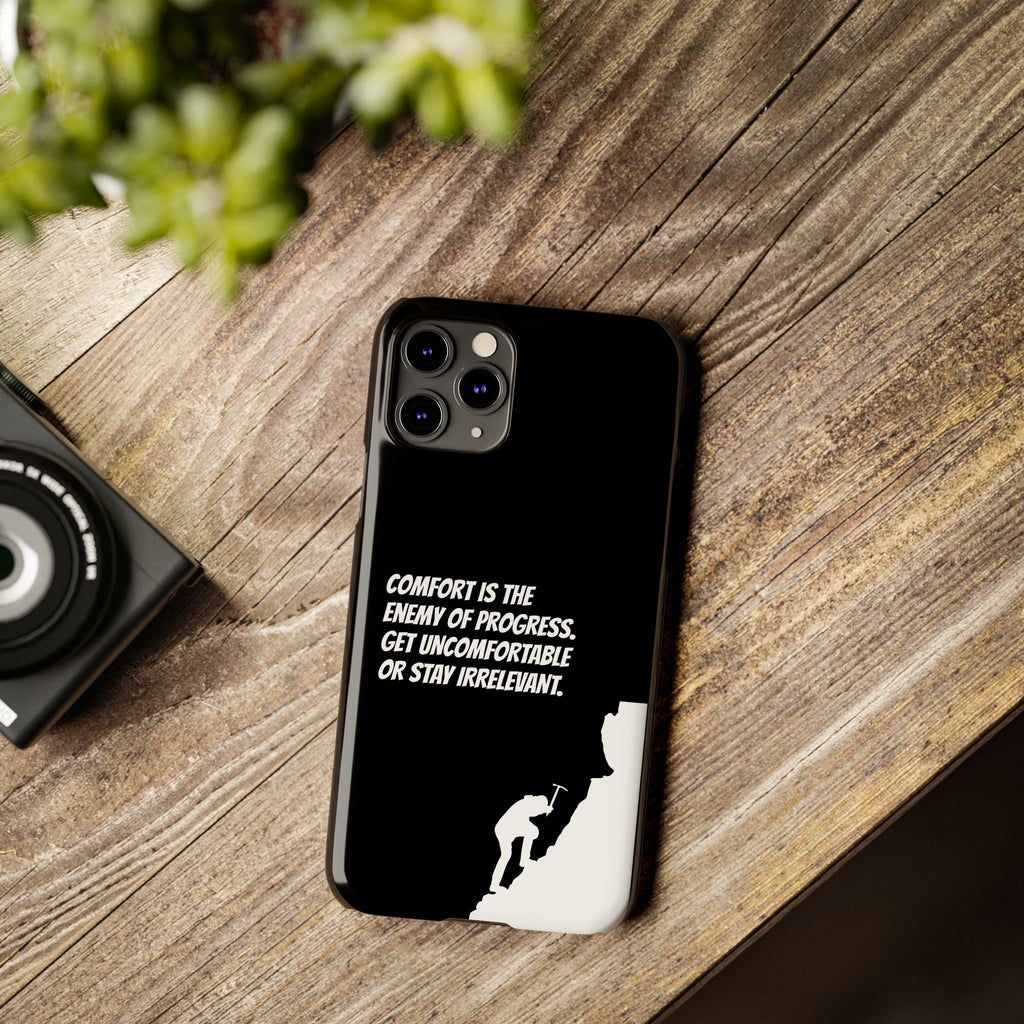 Motivational Slim Phone Case - Dark Quote Design