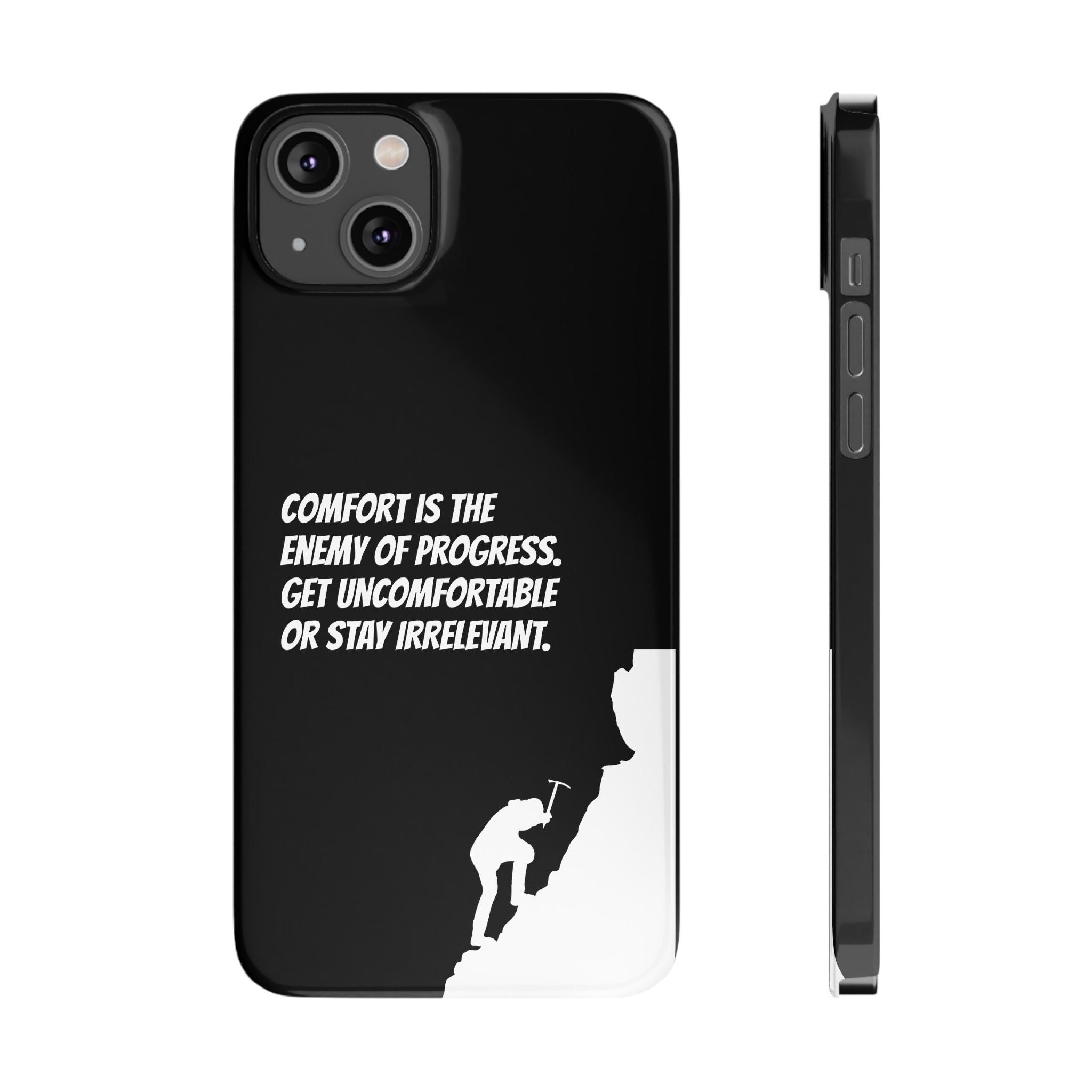 Motivational Slim Phone Case - Dark Quote Design