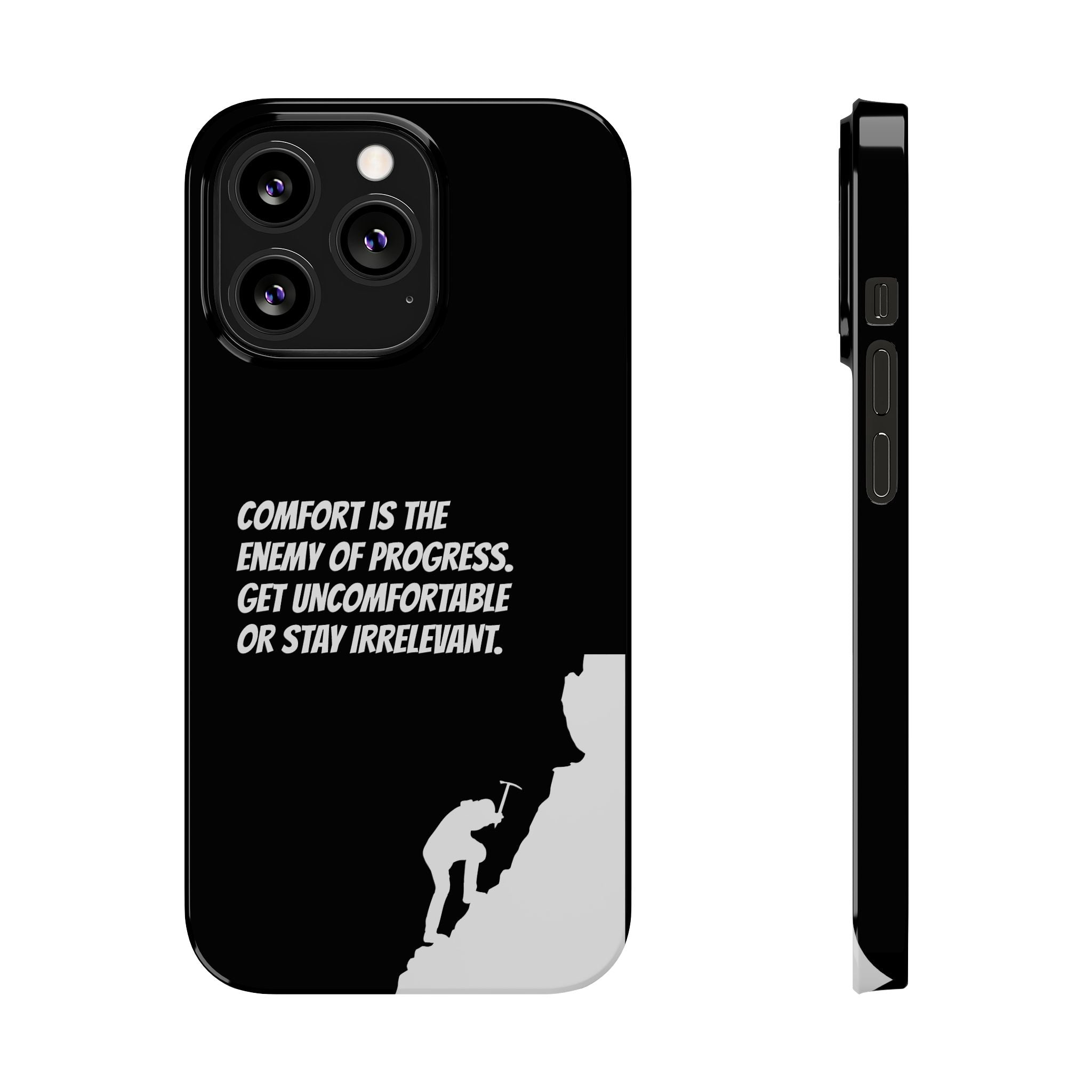 Motivational Slim Phone Case - Dark Quote Design